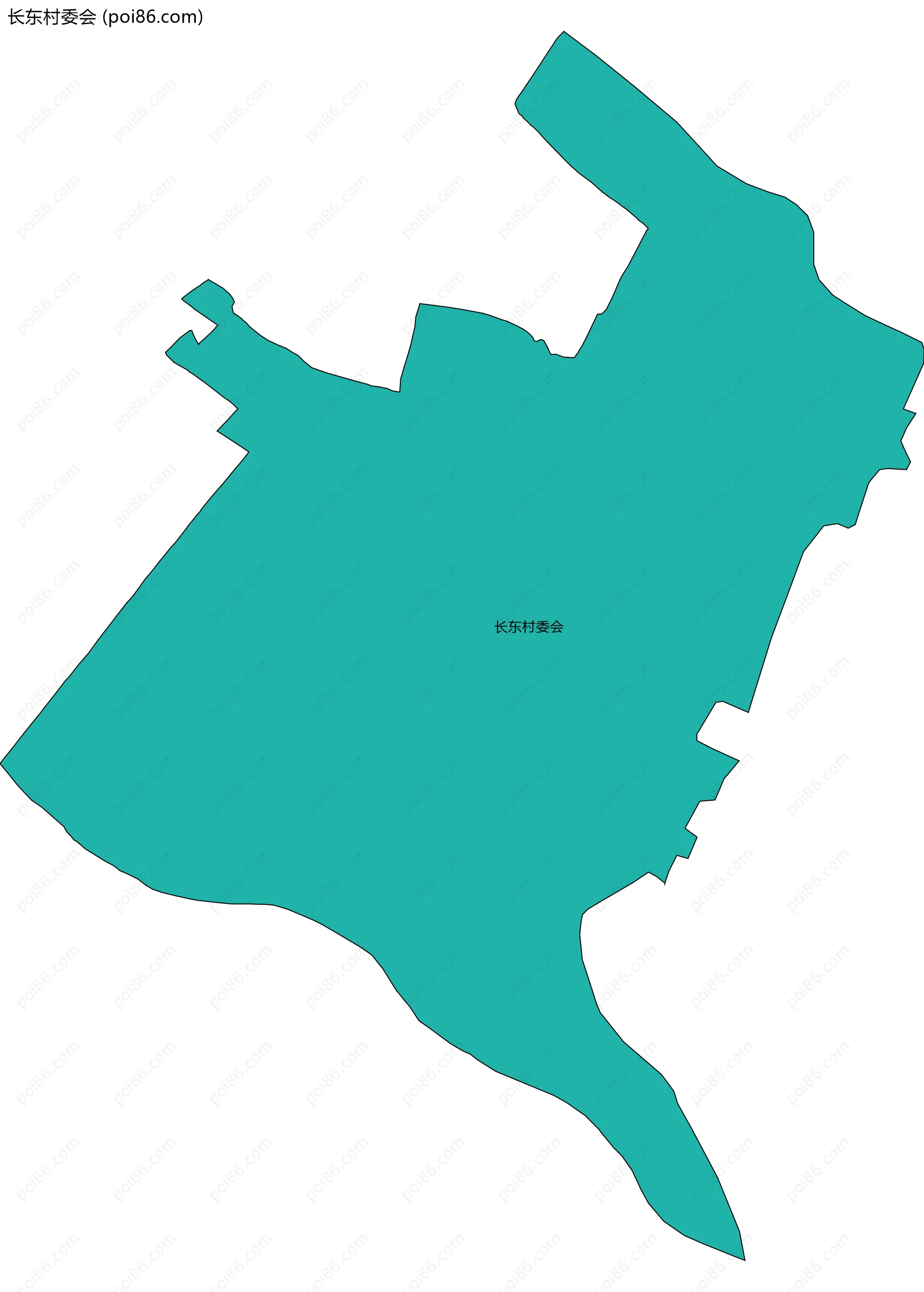长东村委会边界地图