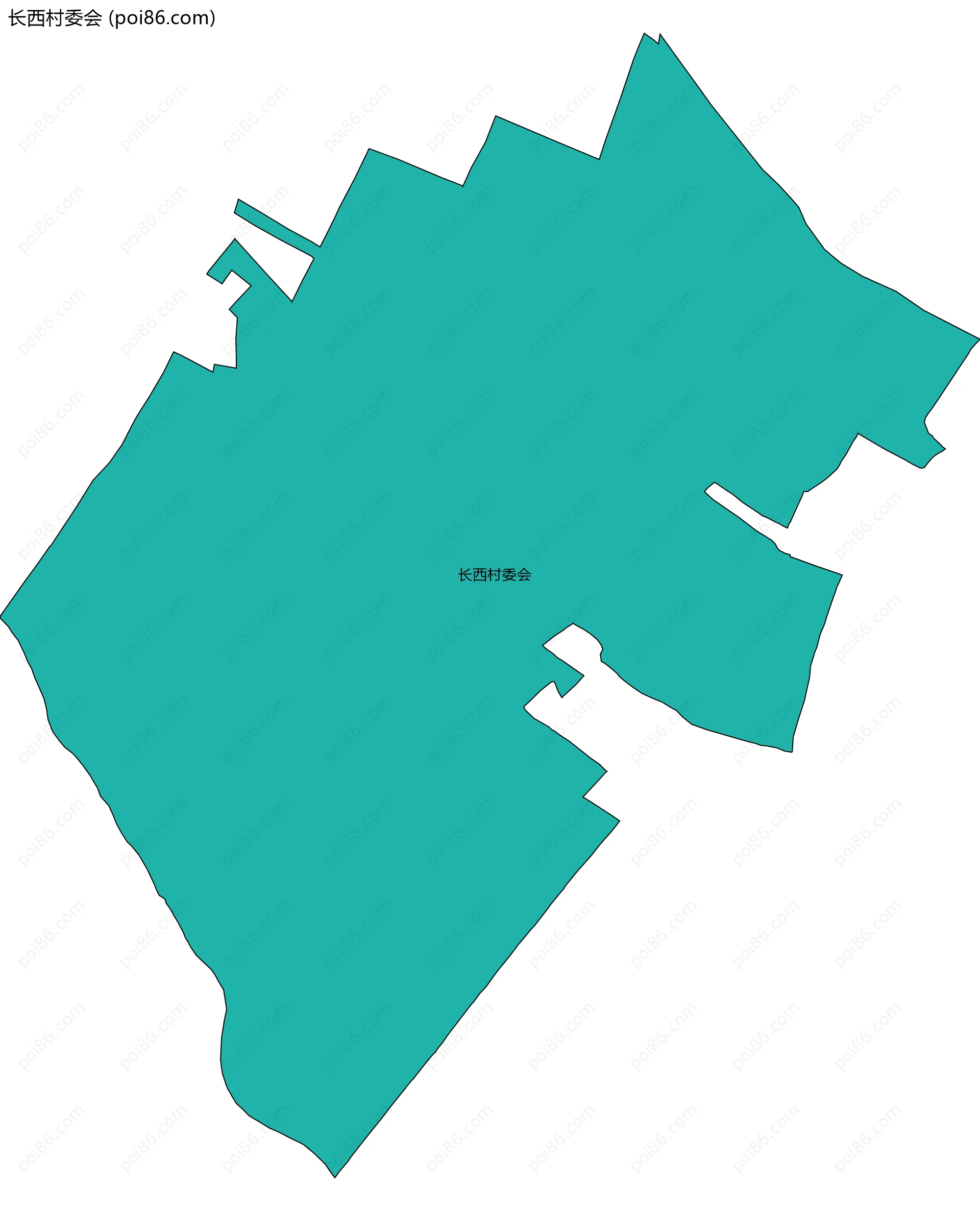 长西村委会边界地图