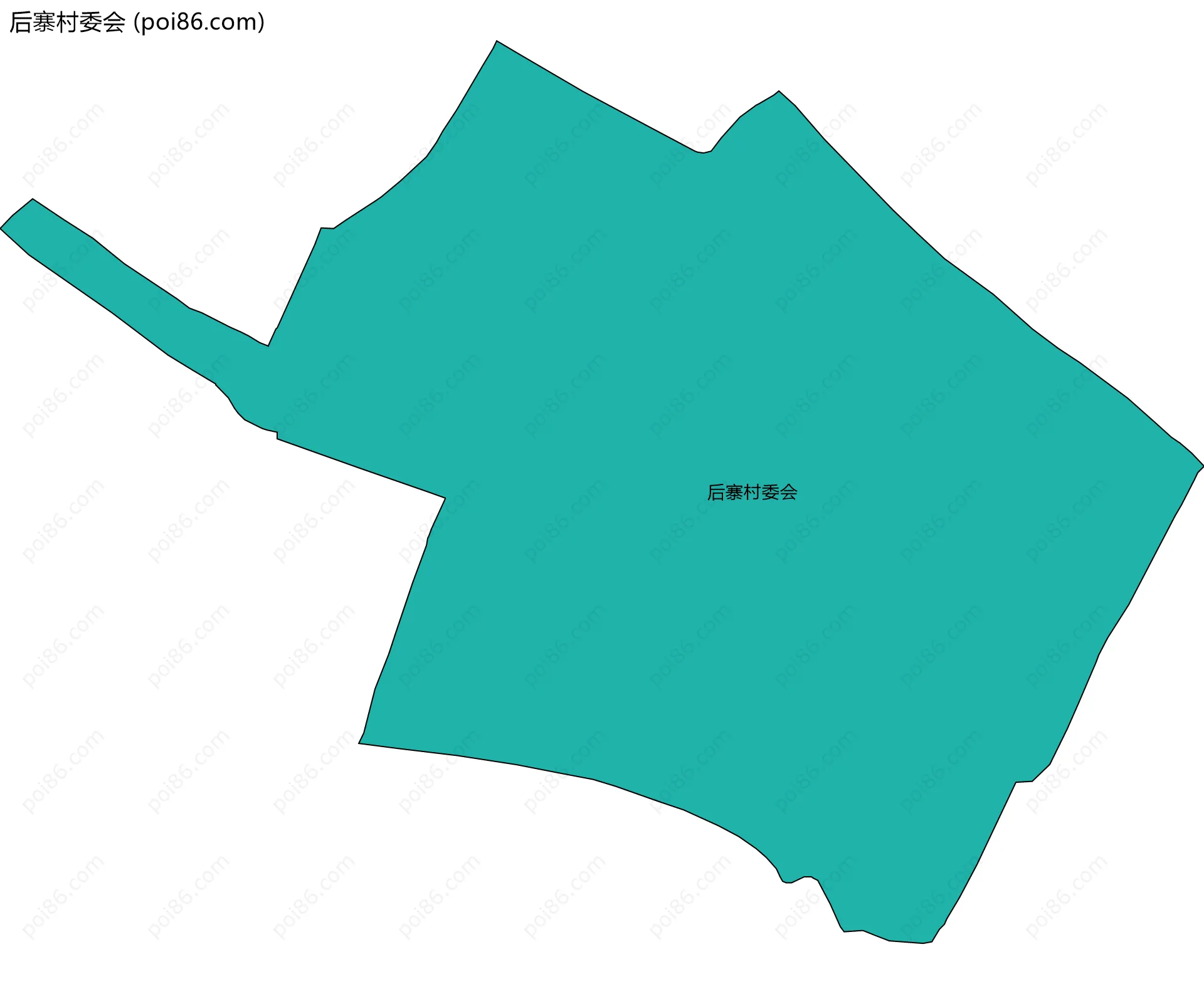 后寨村委会边界地图