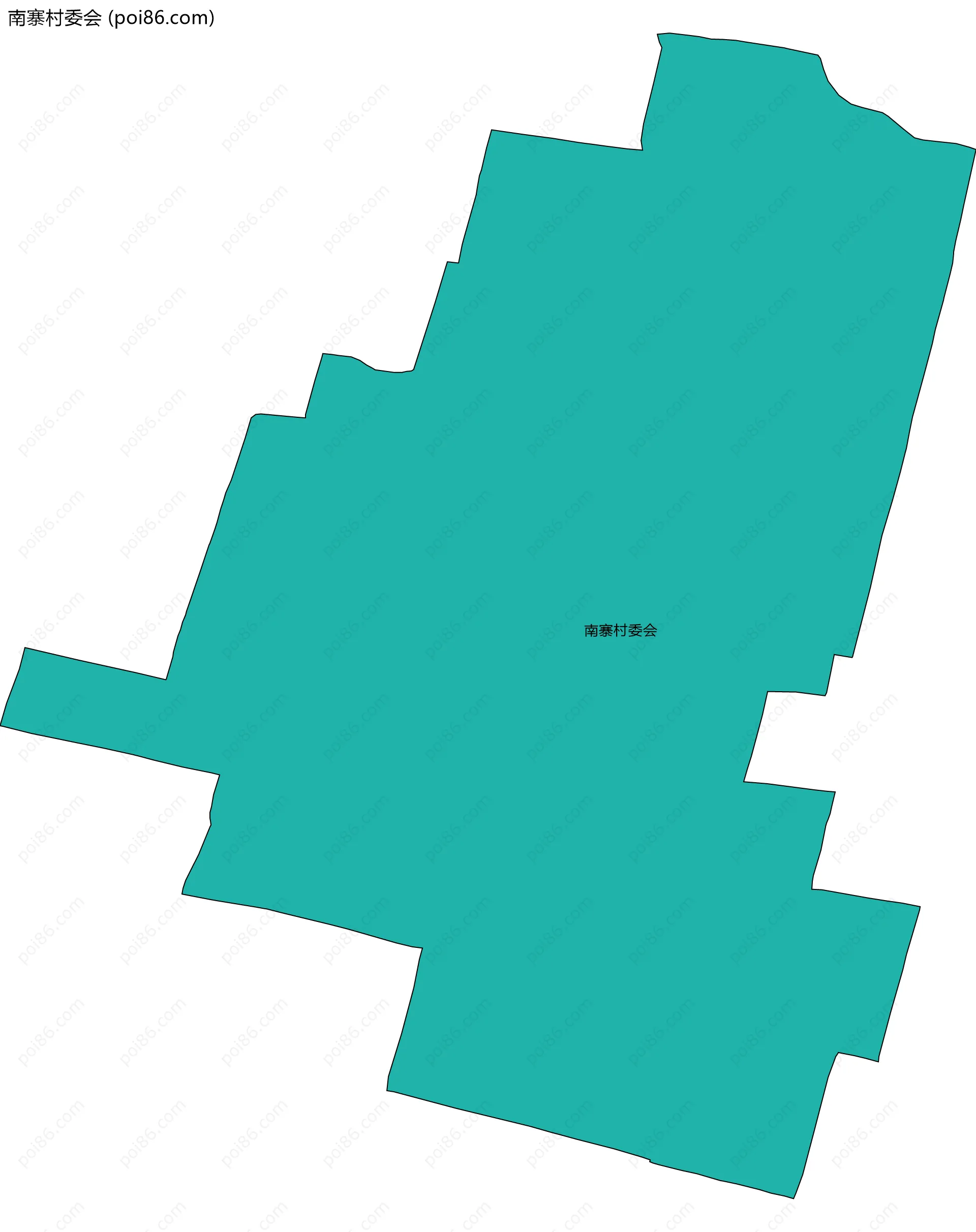南寨村委会边界地图