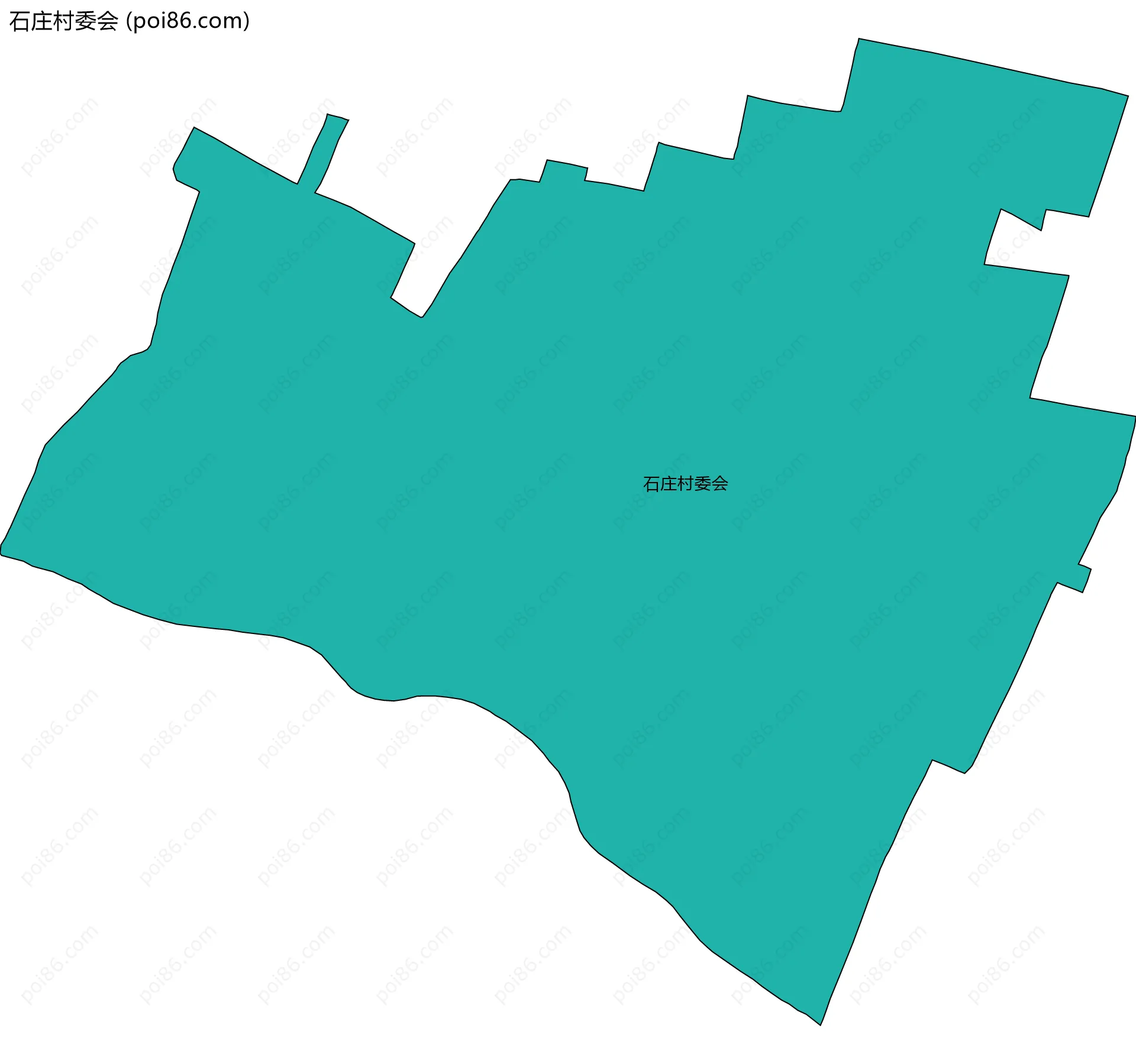 石庄村委会边界地图