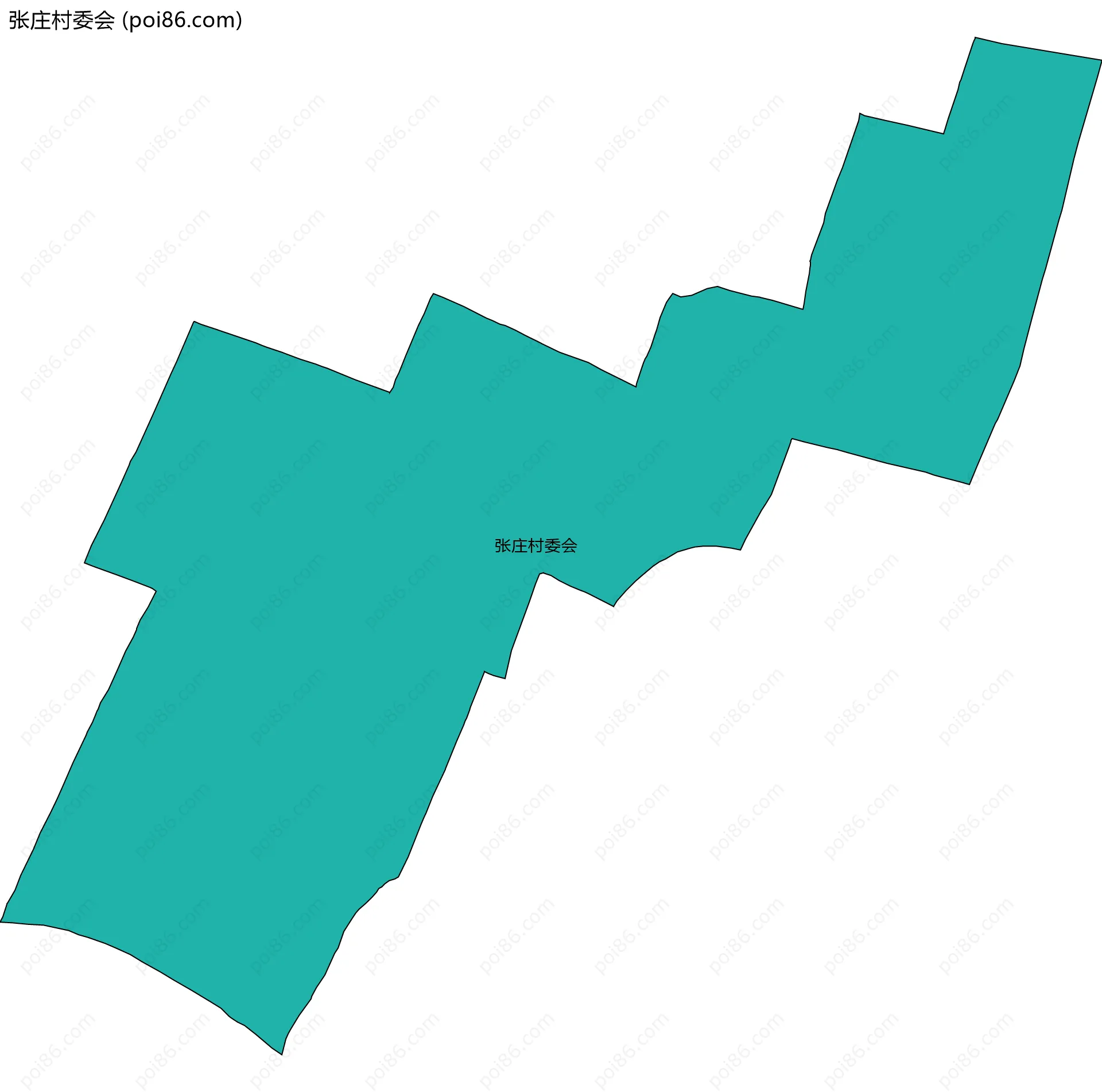 张庄村委会边界地图