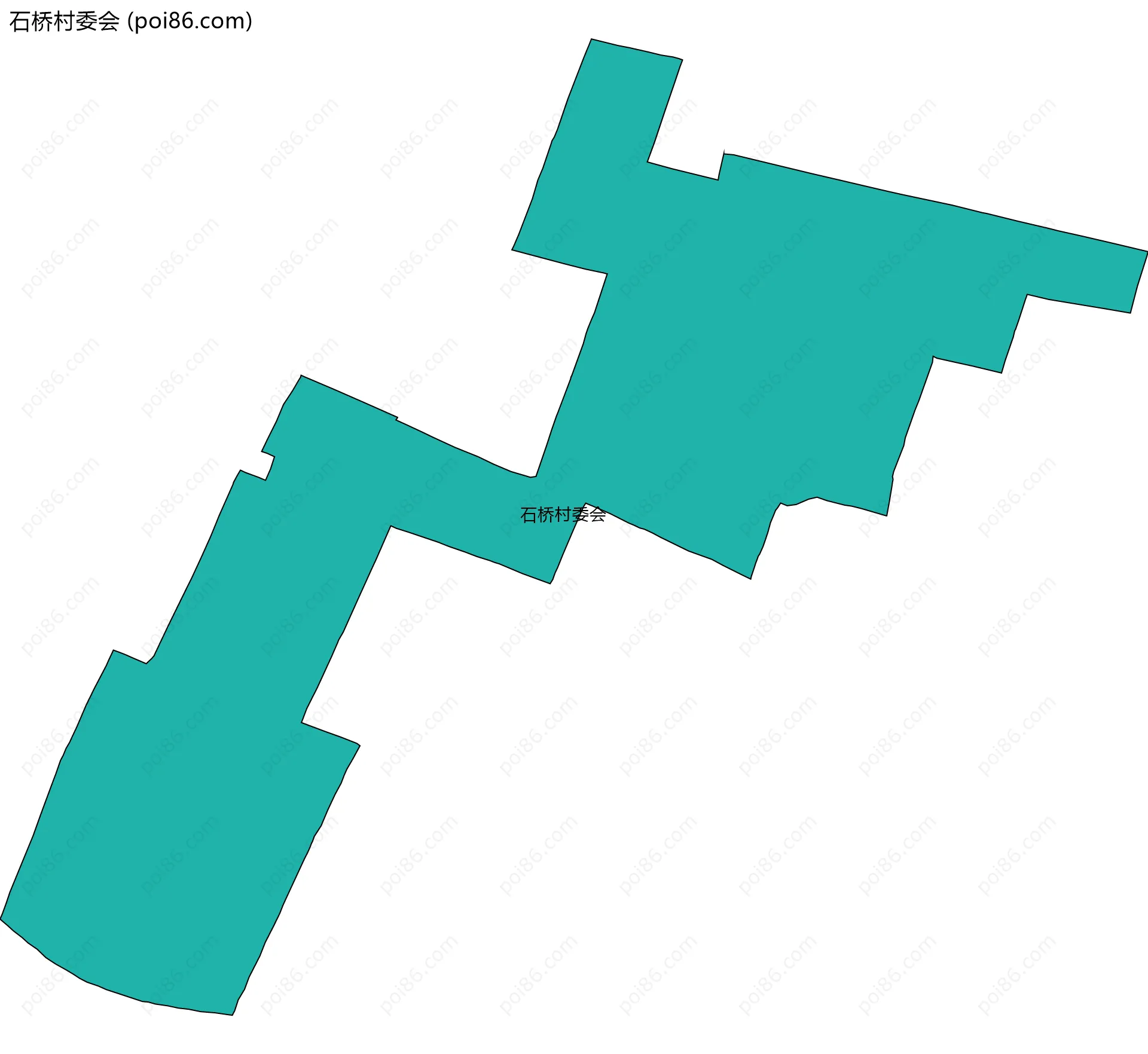 石桥村委会边界地图