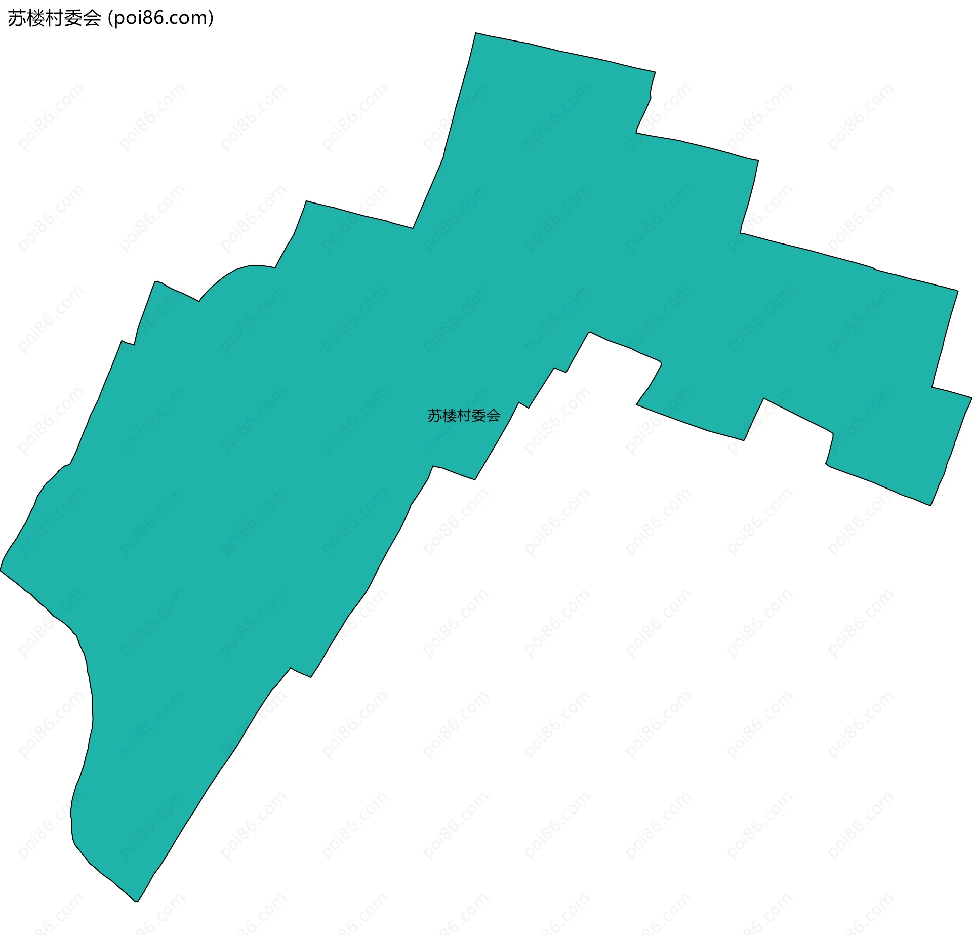 苏楼村委会边界地图