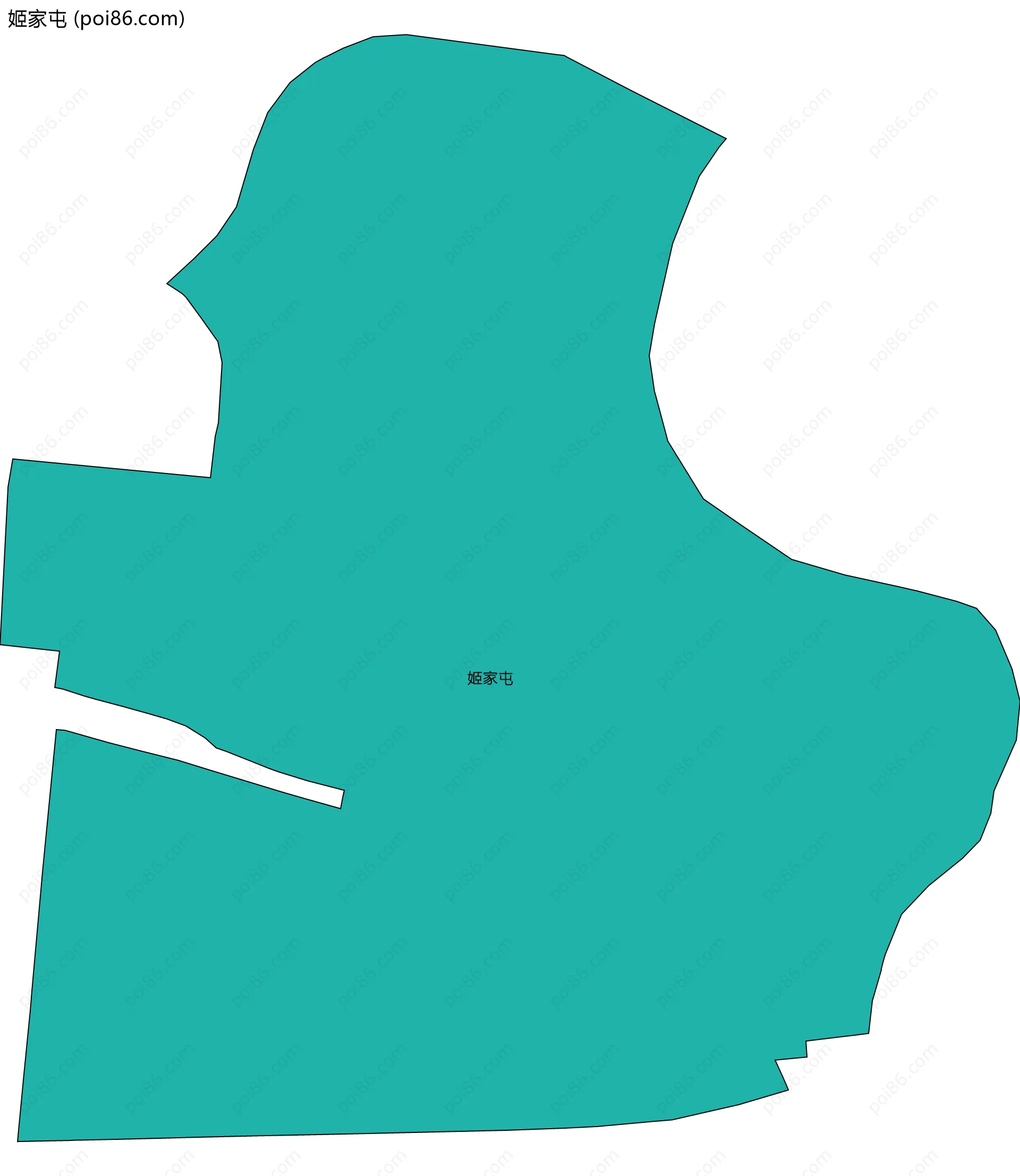 姬家屯边界地图