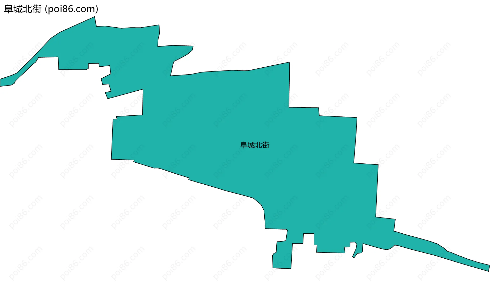 阜城北街边界地图