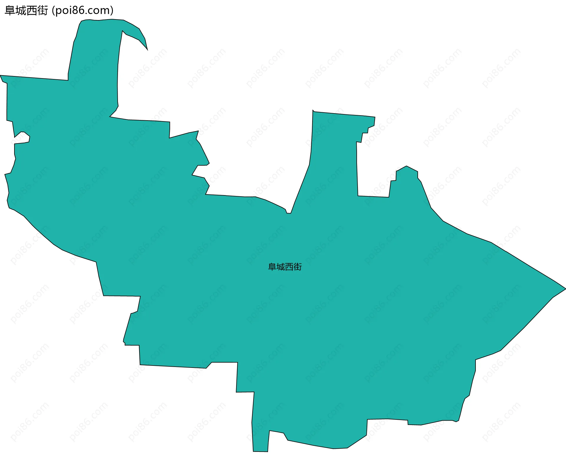 阜城西街边界地图
