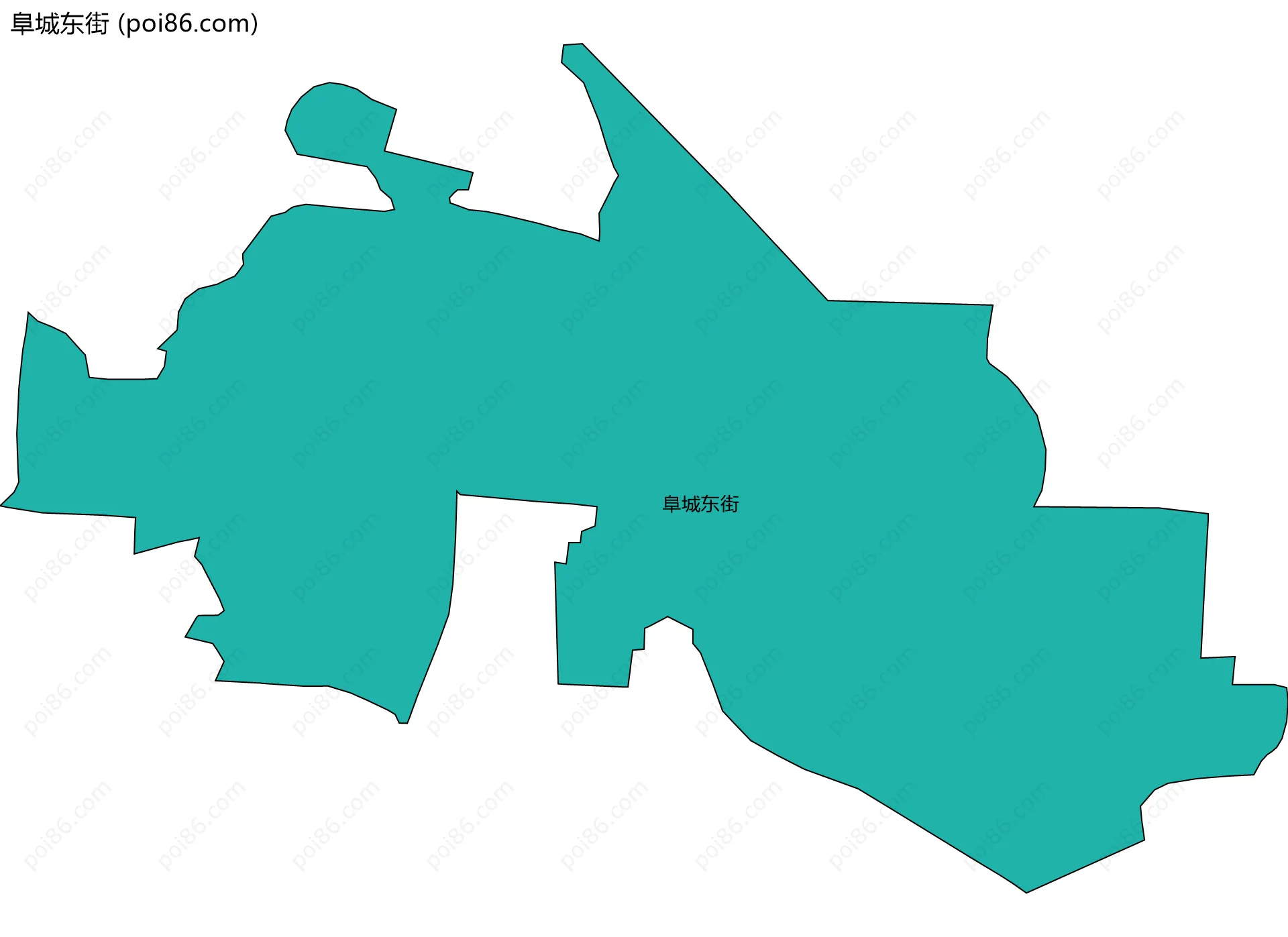 阜城东街边界地图