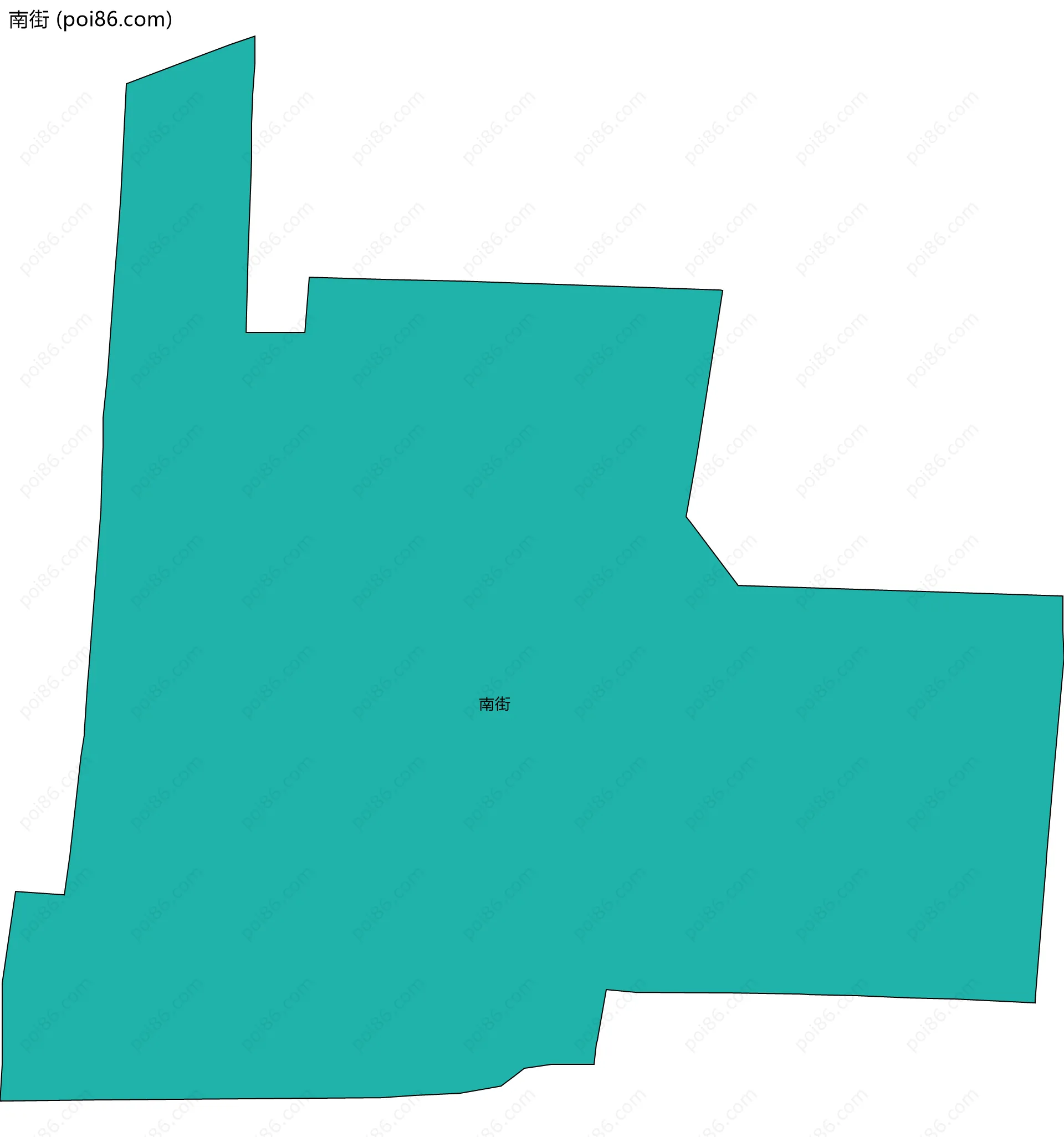南街边界地图