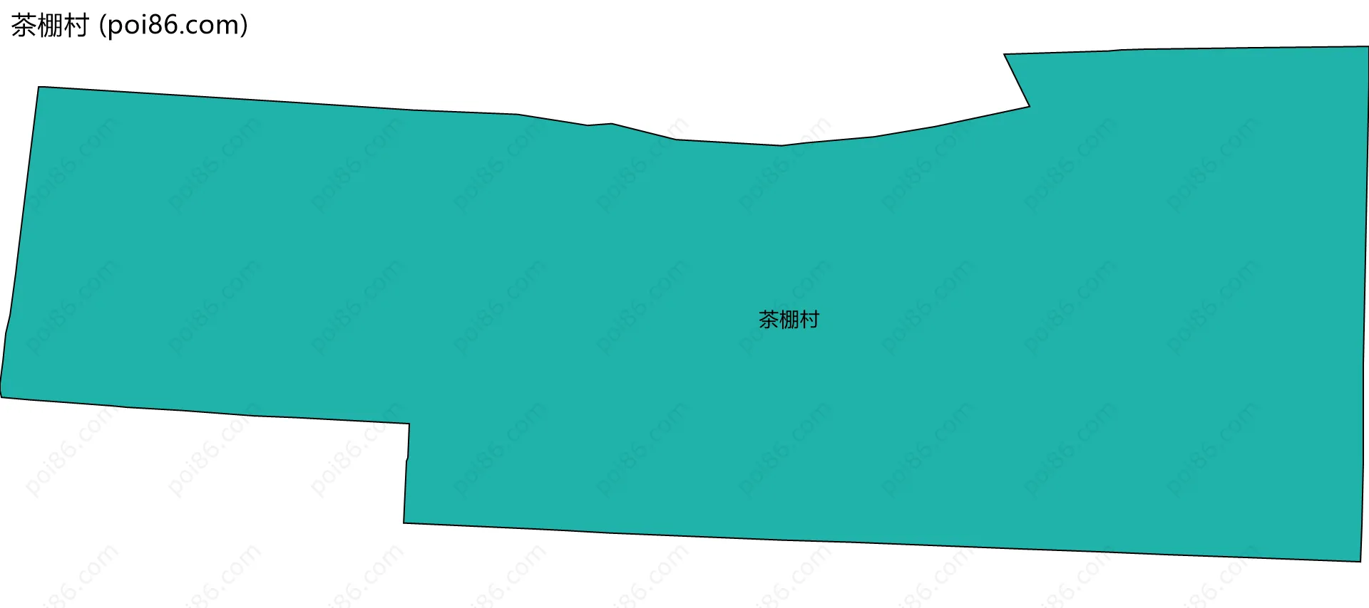 茶棚村边界地图