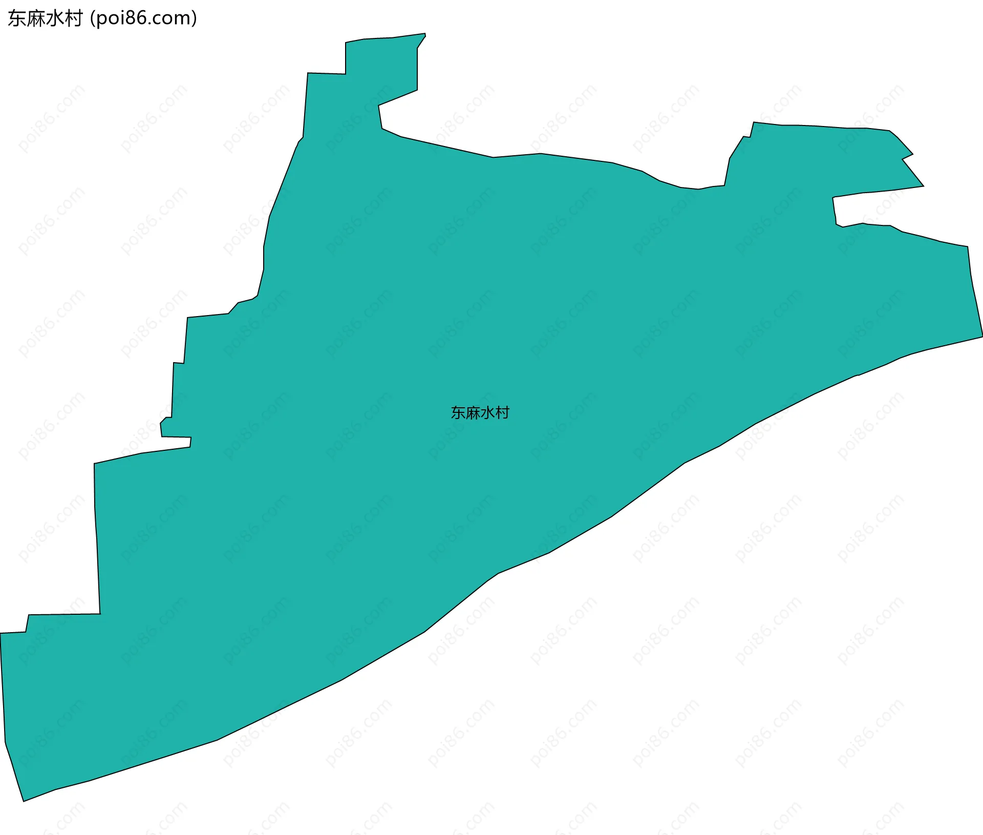 东麻水村边界地图