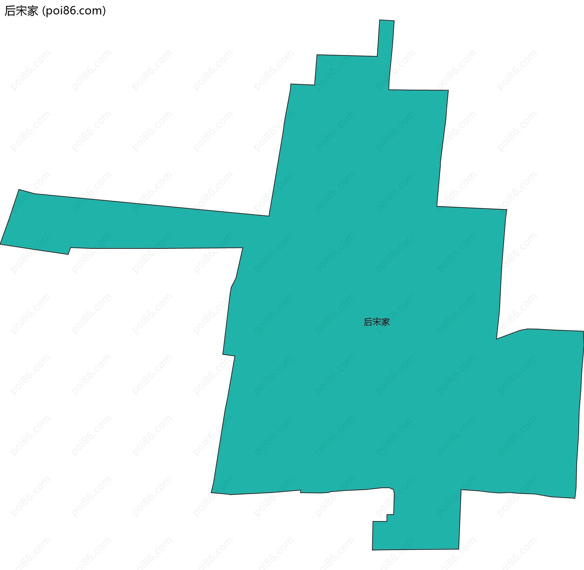 后宋家边界地图