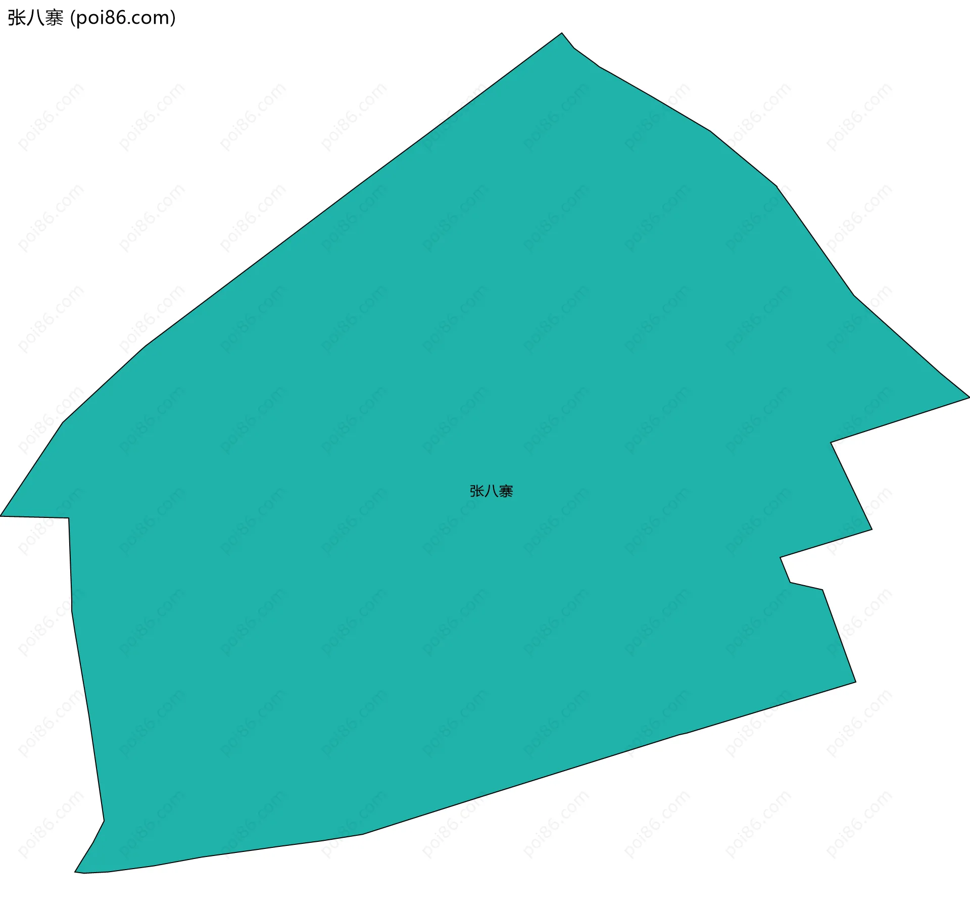 张八寨边界地图