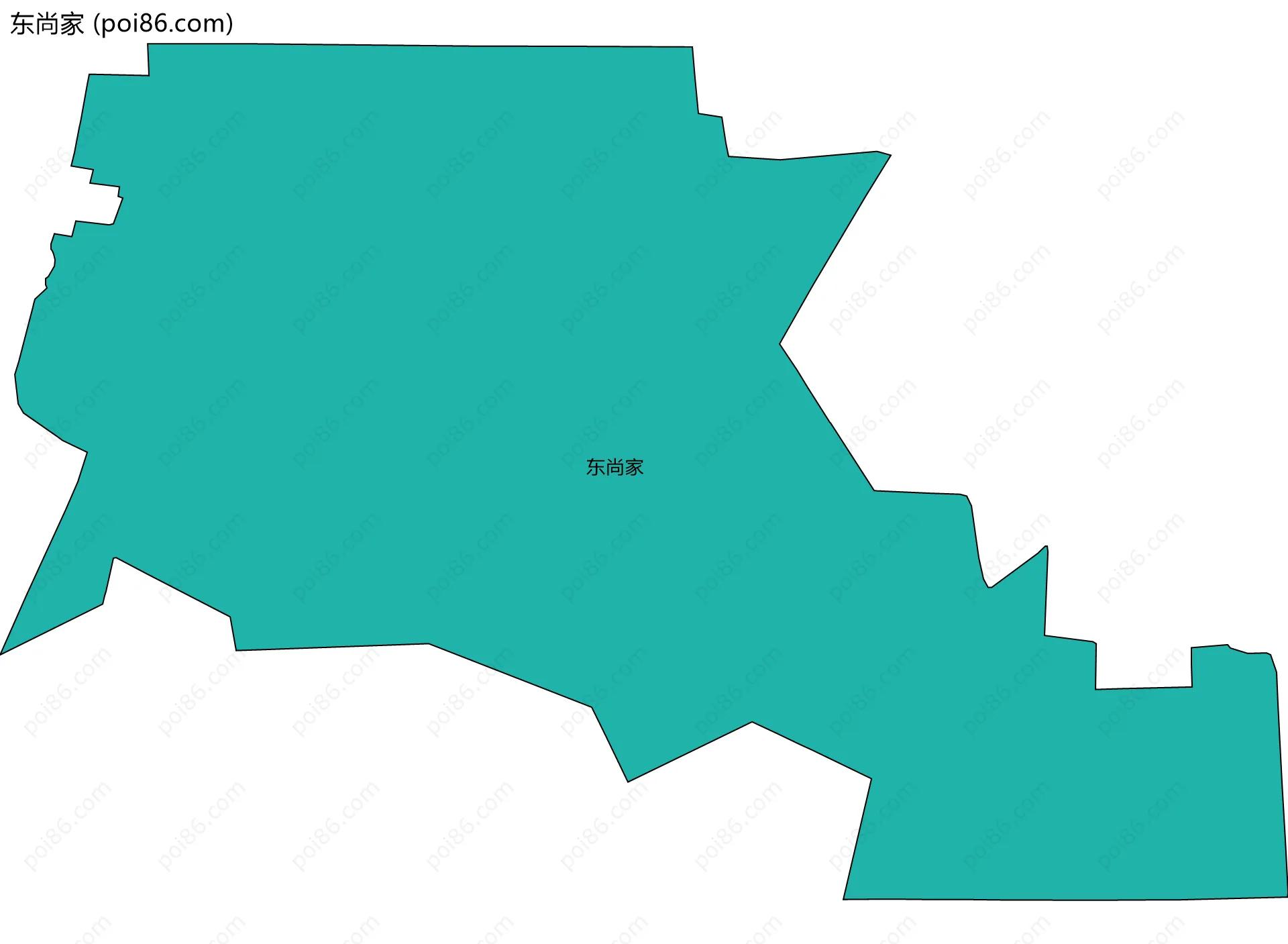 东尚家边界地图