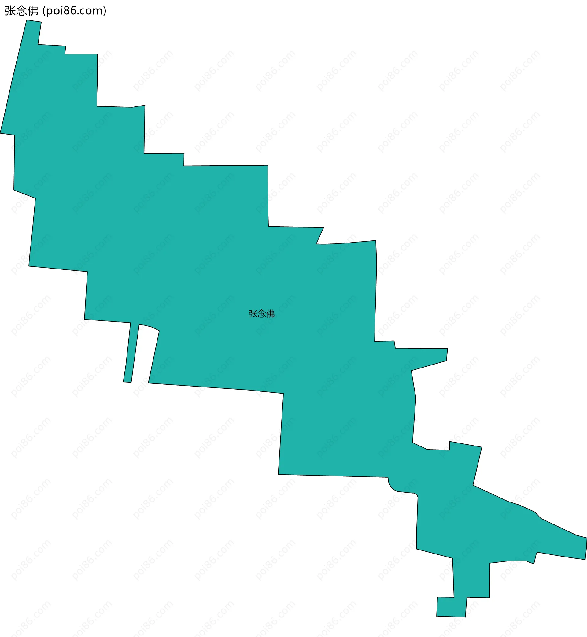 张念佛边界地图