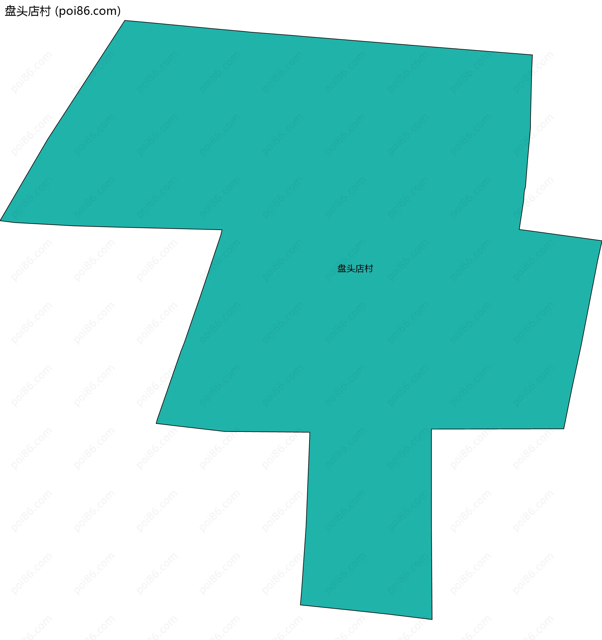 盘头店村边界地图