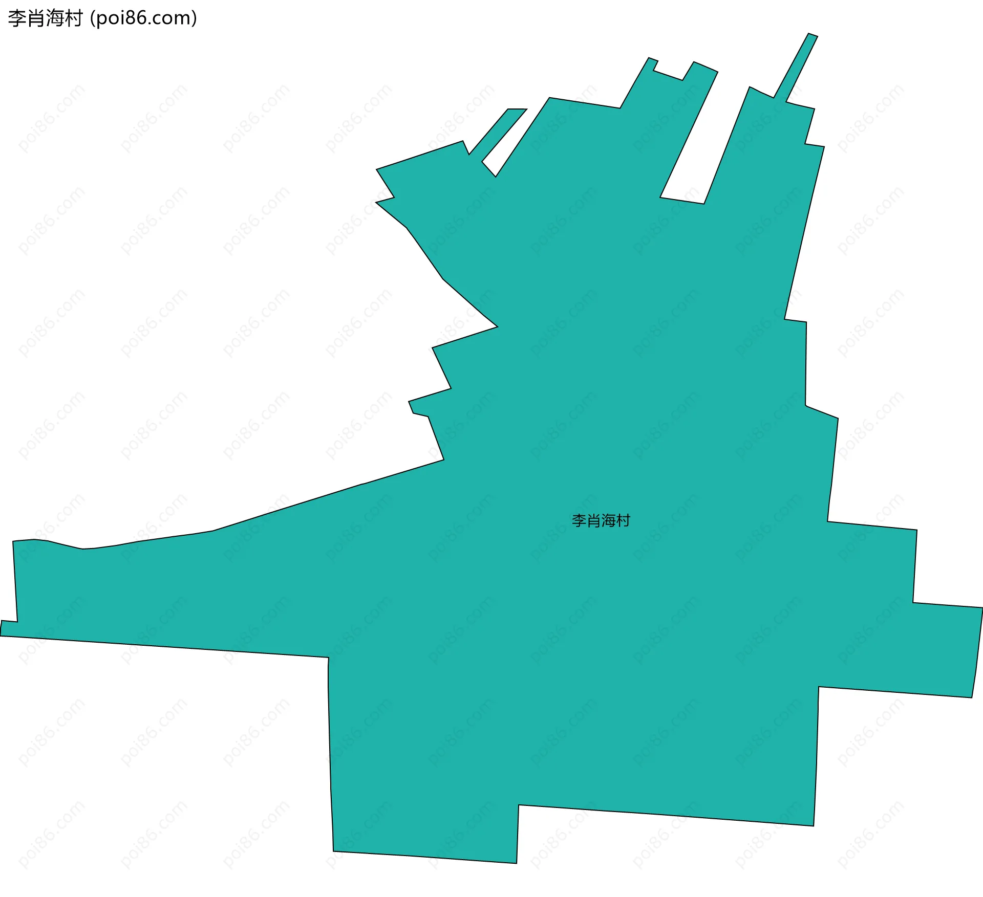 李肖海村边界地图