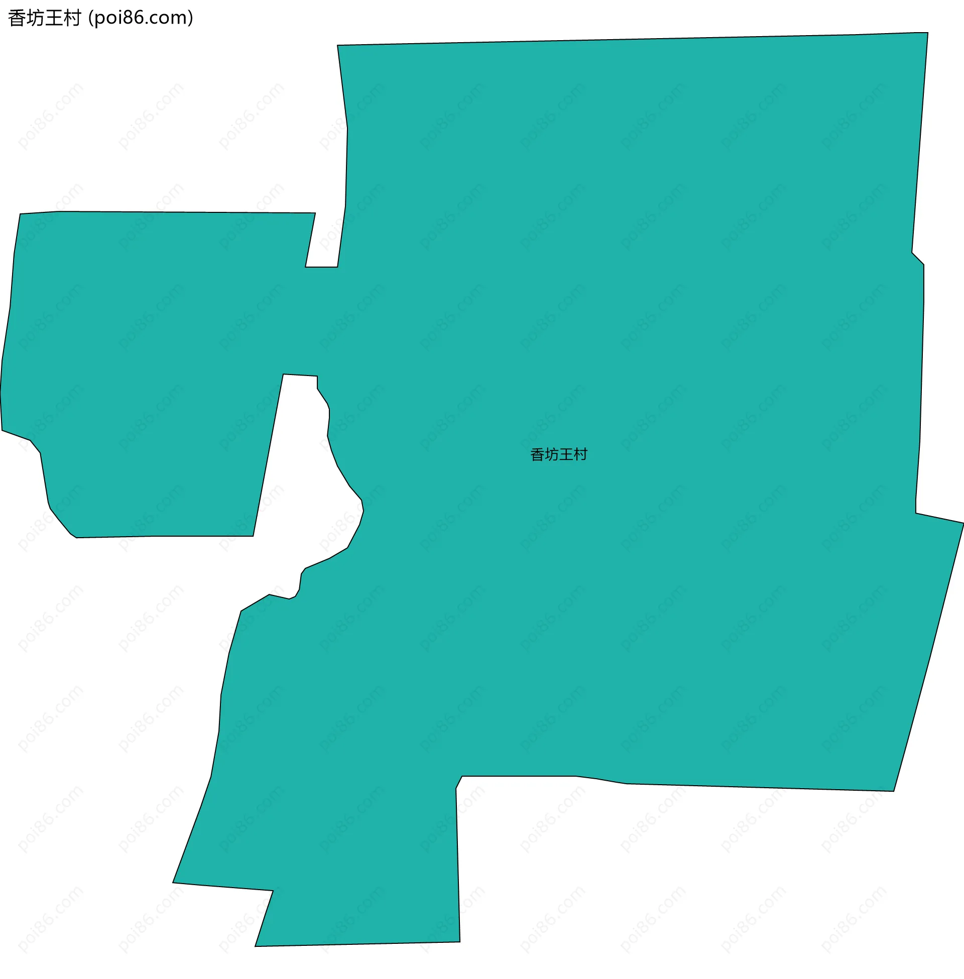 香坊王村边界地图