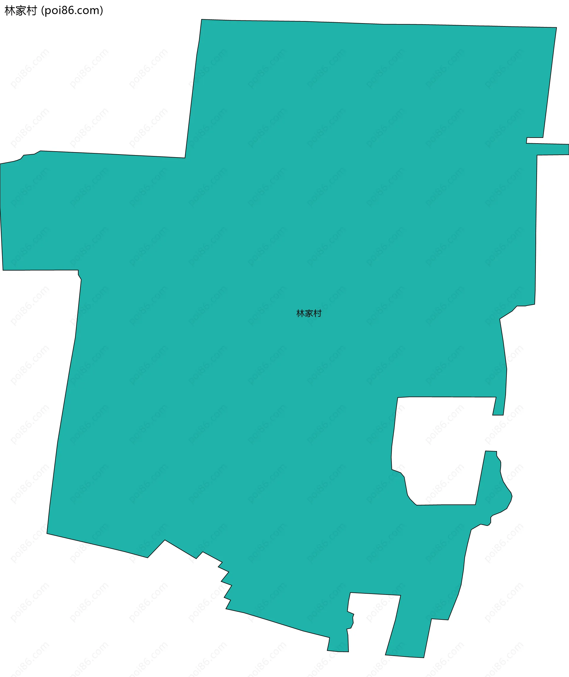 林家村边界地图