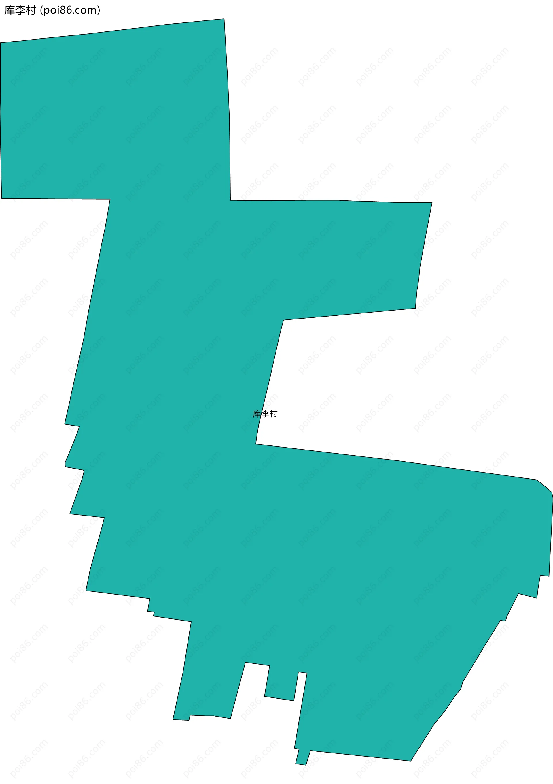 库李村边界地图