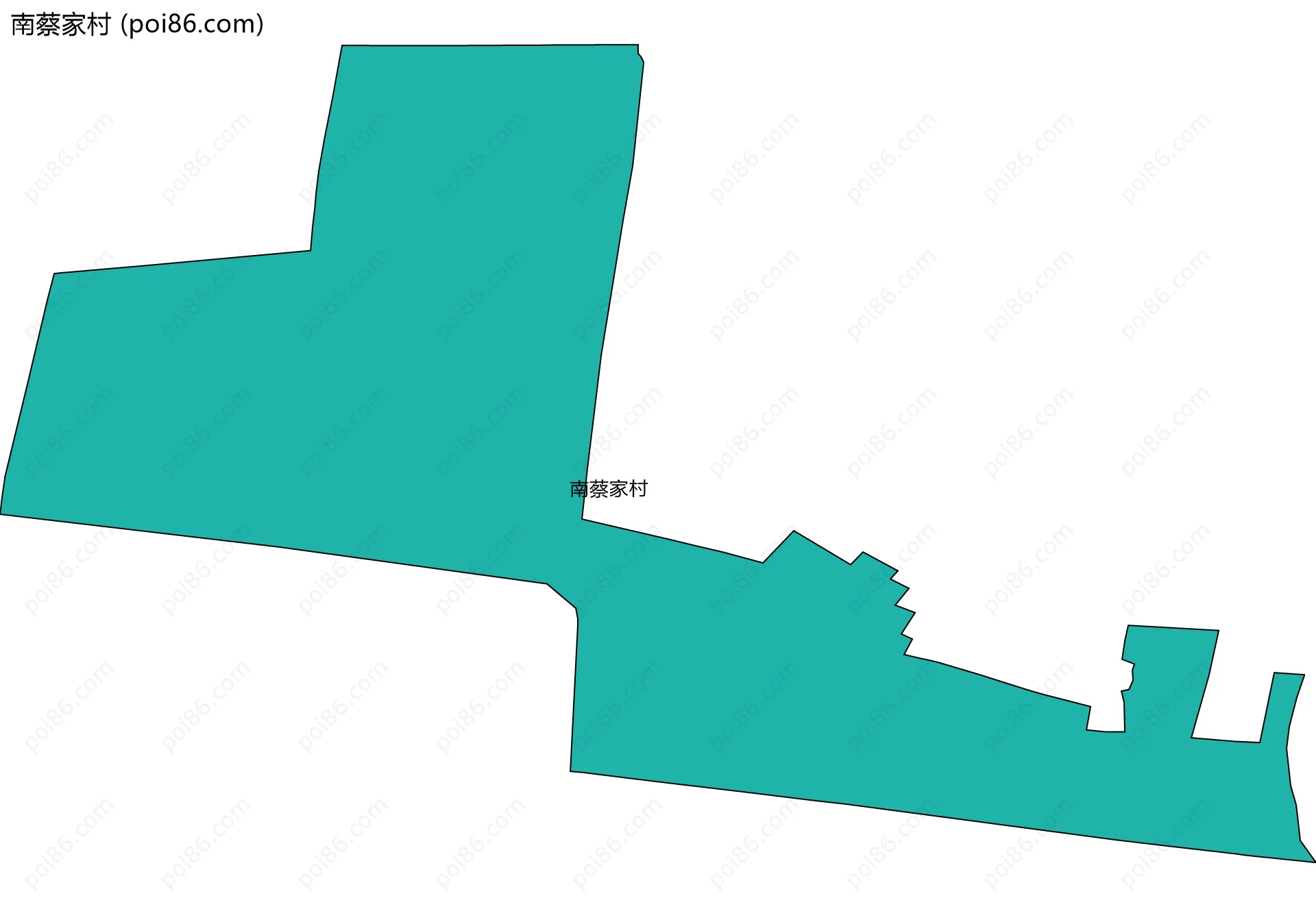 南蔡家村边界地图