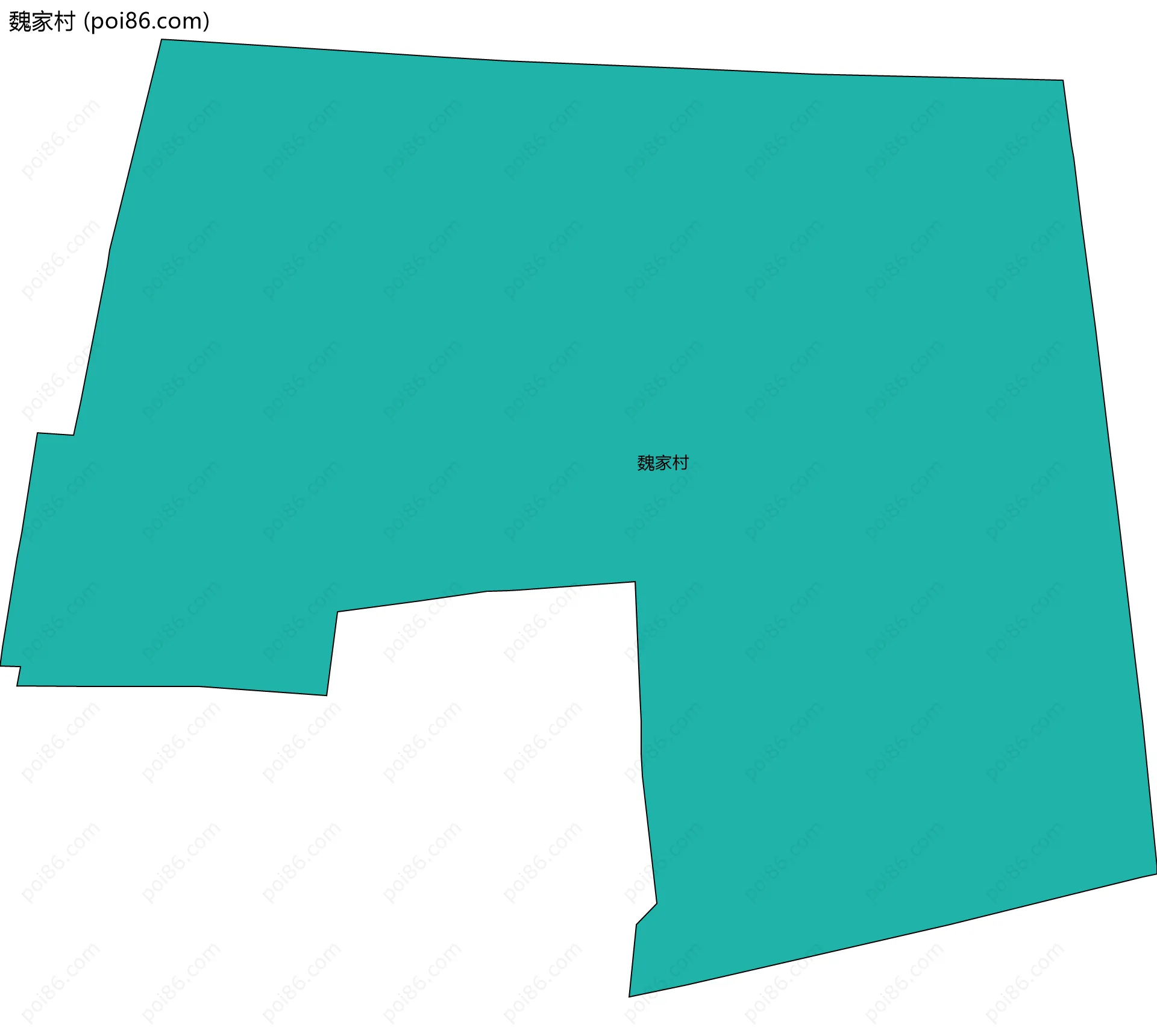 魏家村边界地图