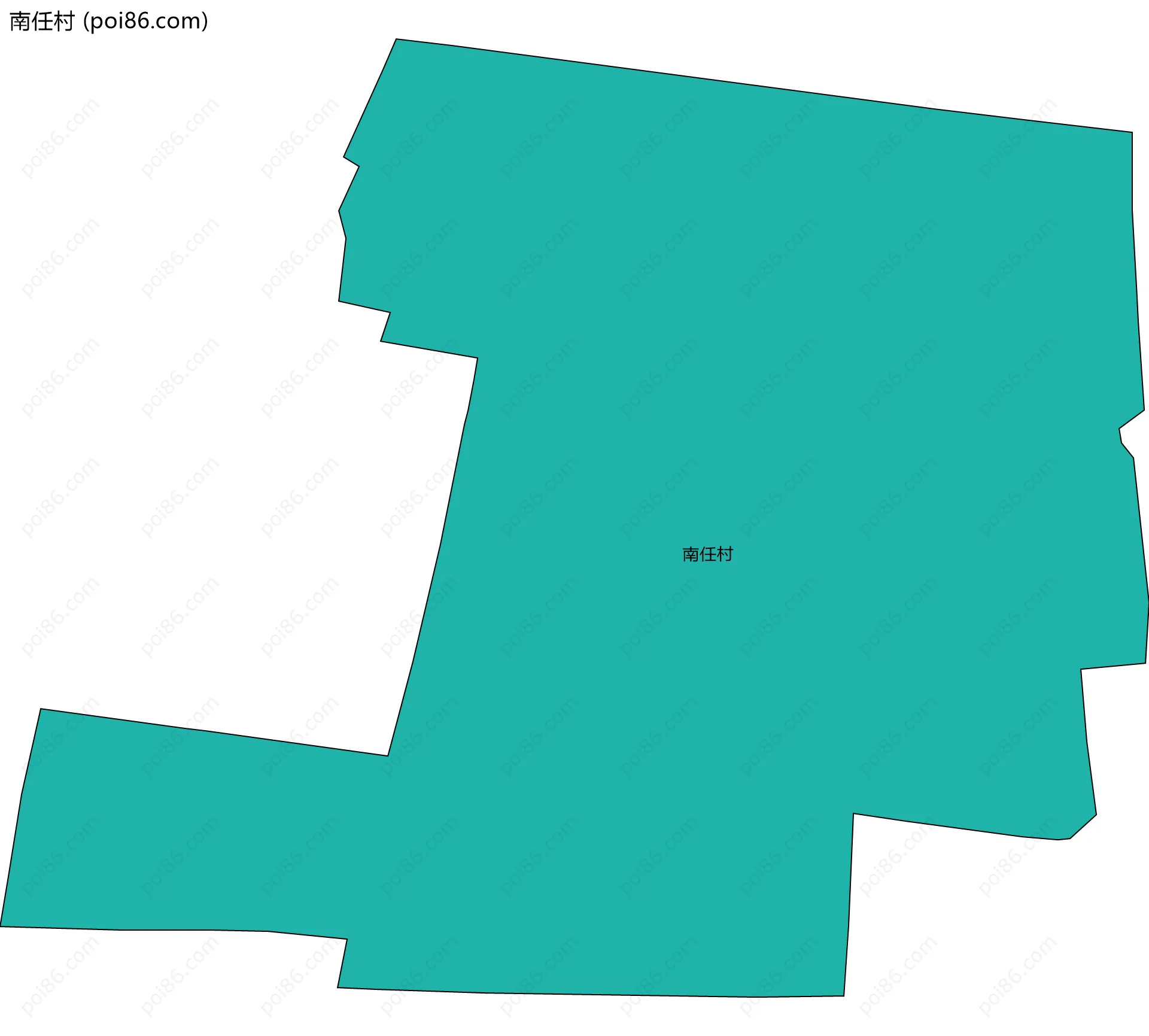 南任村边界地图