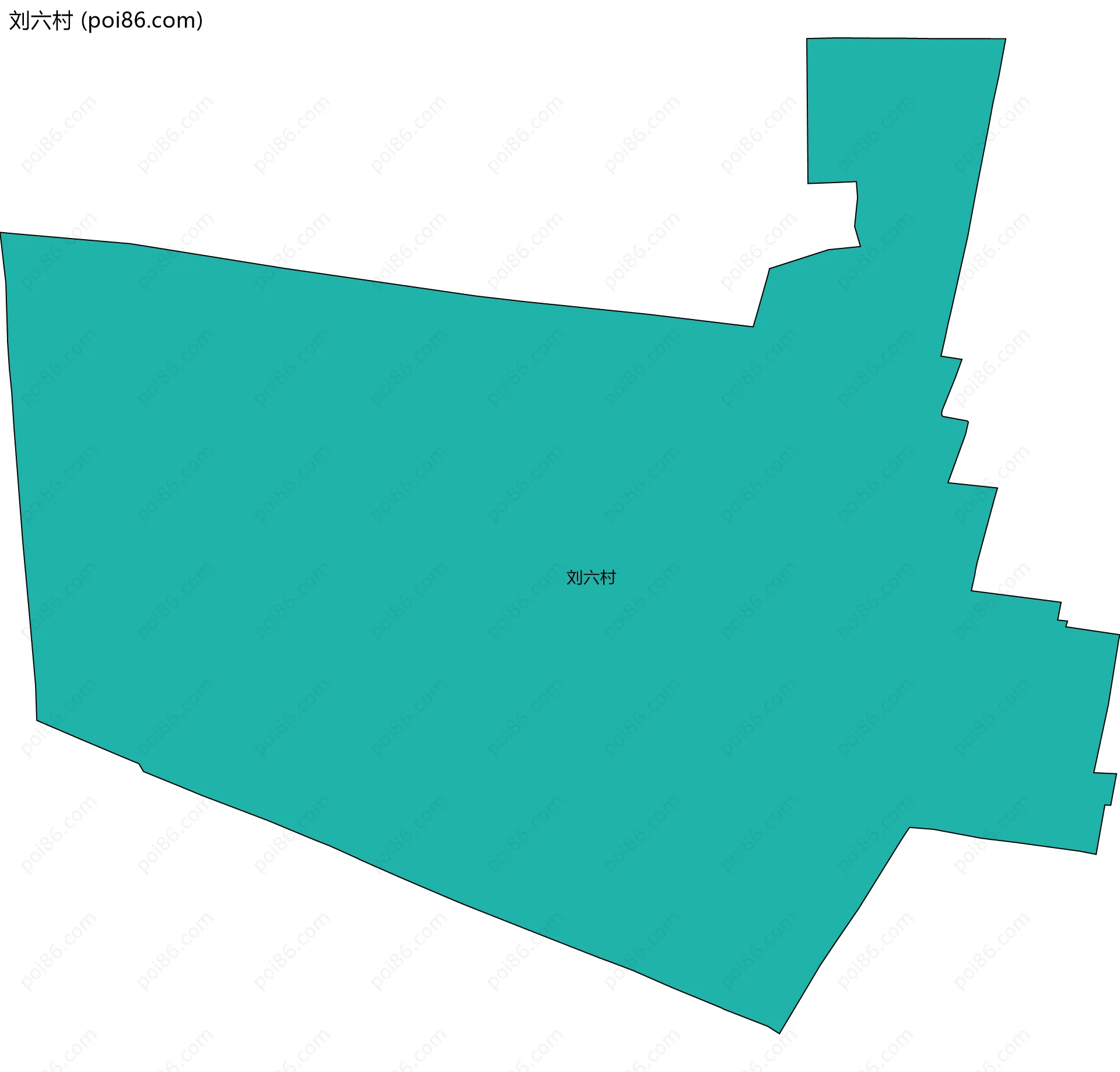 刘六村边界地图