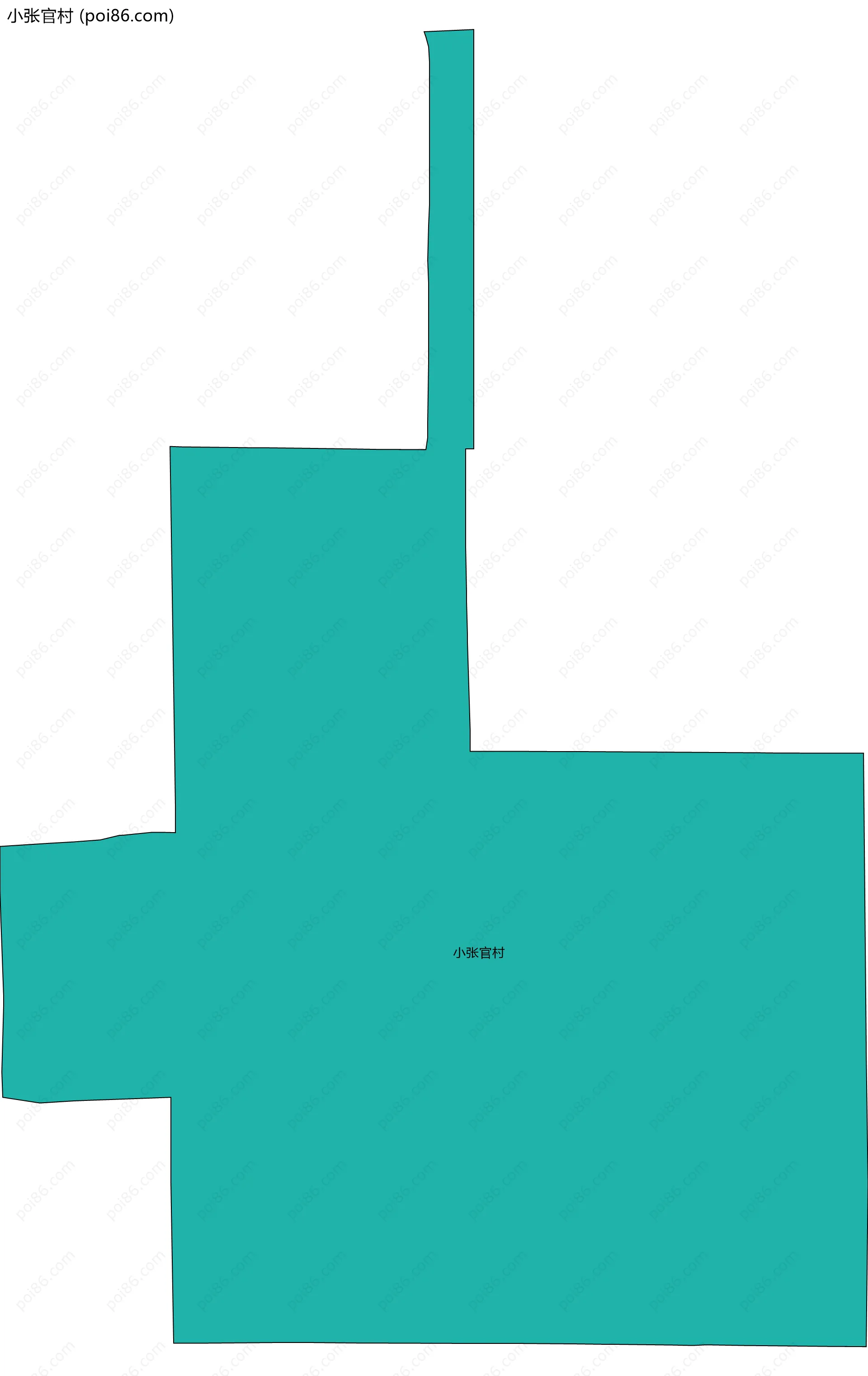 小张官村边界地图