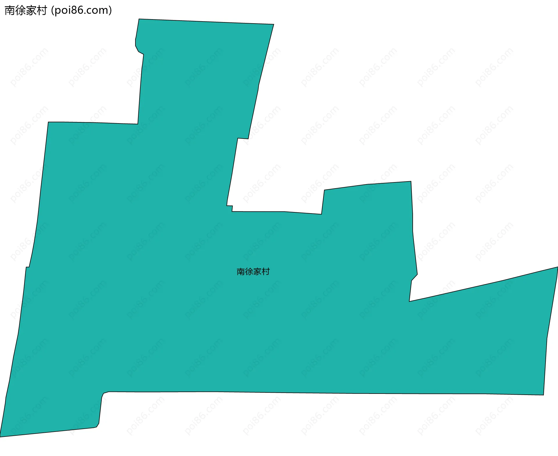 南徐家村边界地图