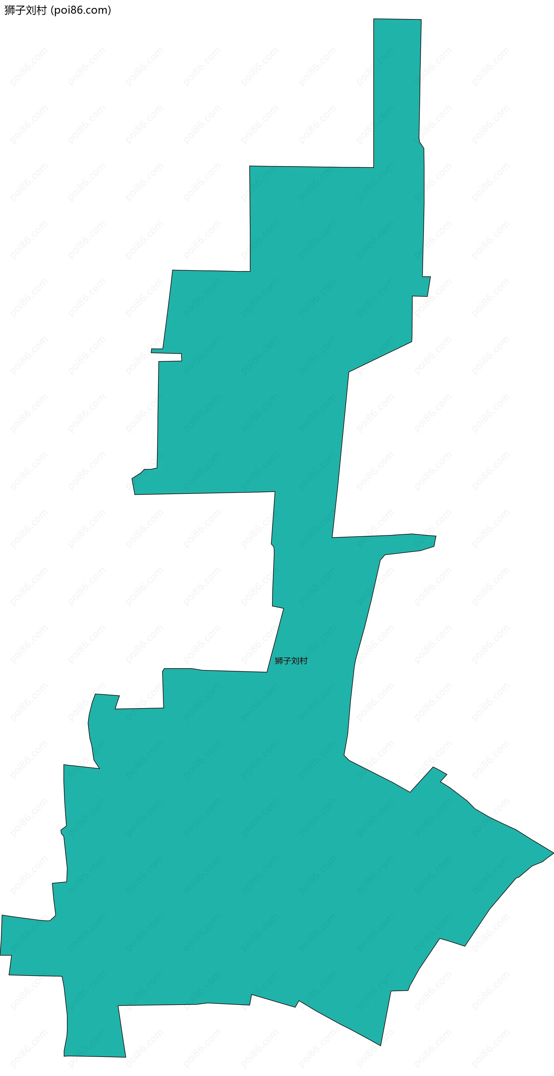 狮子刘村边界地图