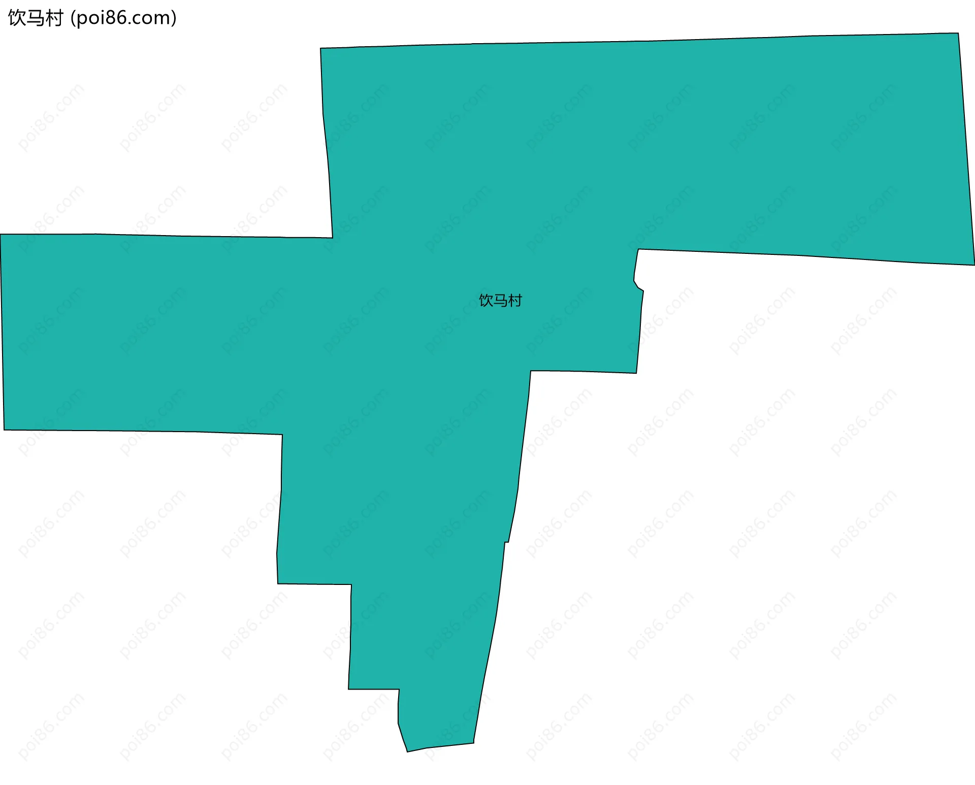 饮马村边界地图