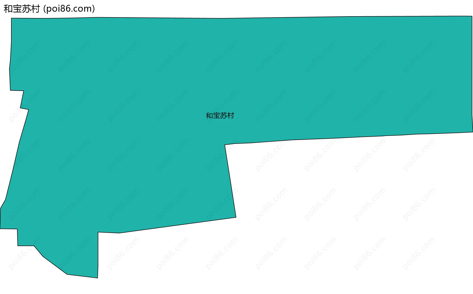 和宝苏村边界地图