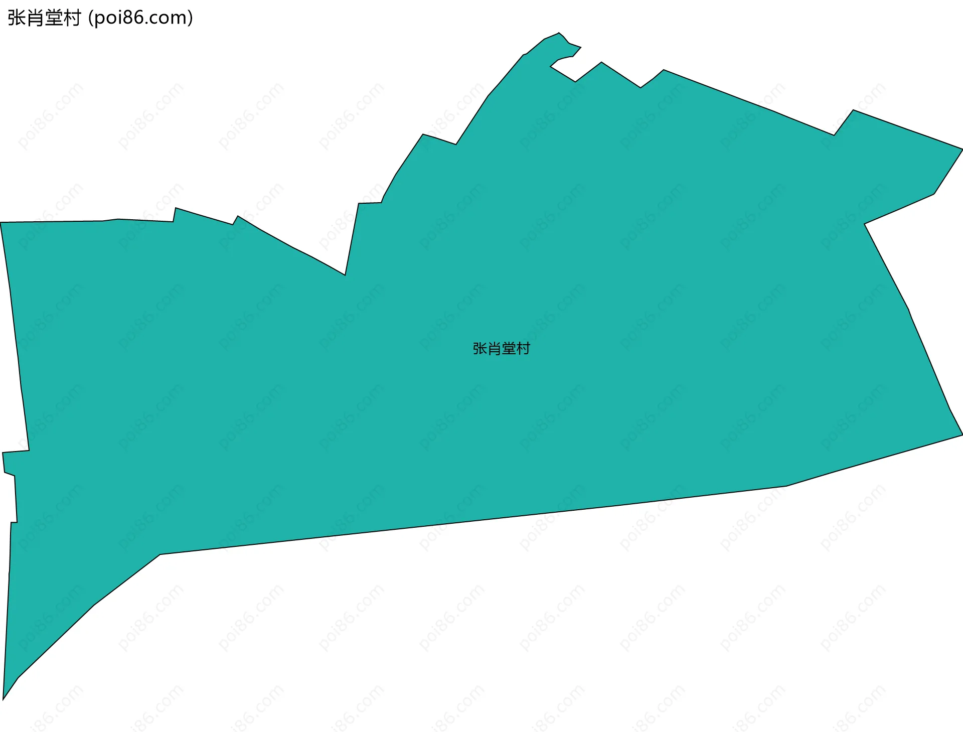 张肖堂村边界地图