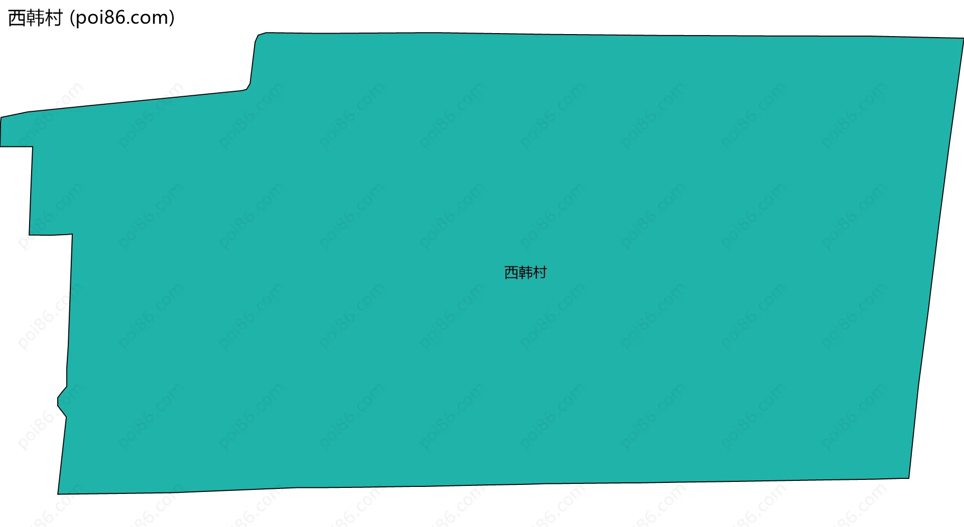 西韩村边界地图