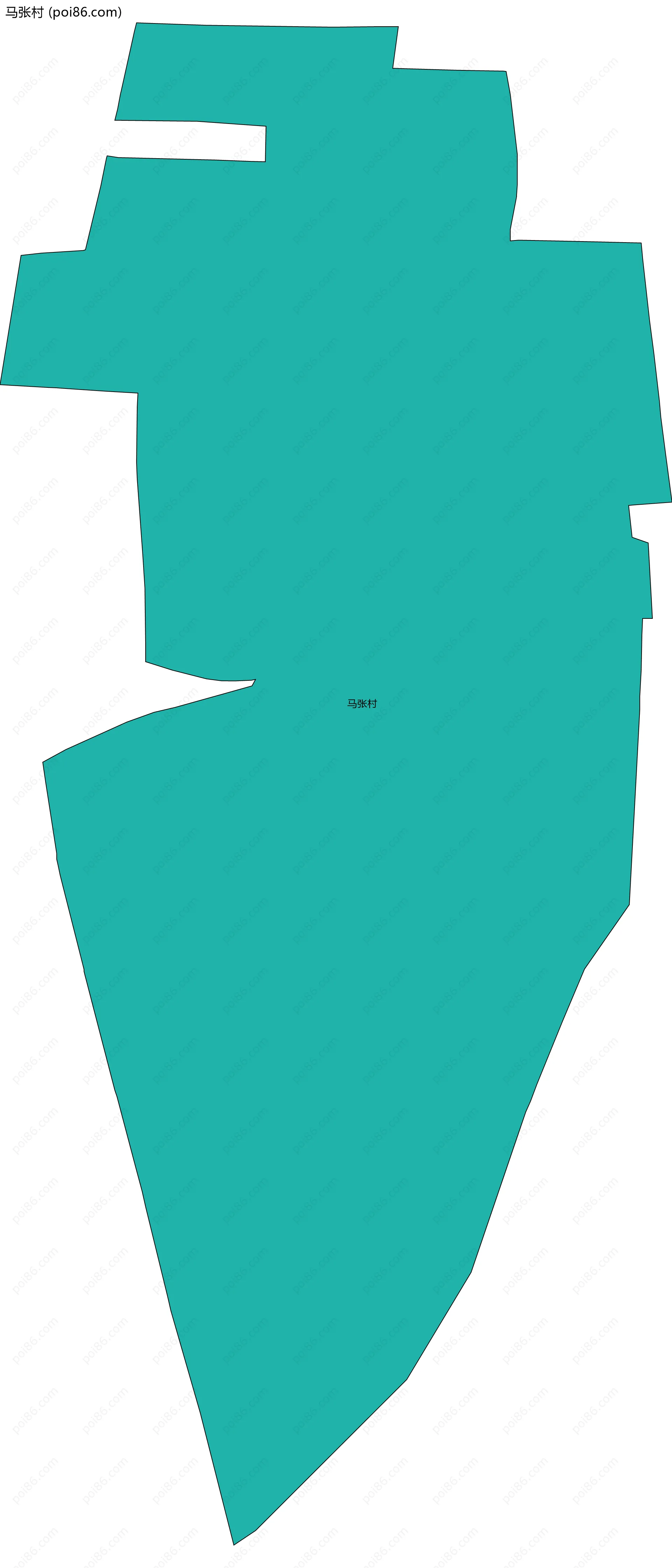 马张村边界地图