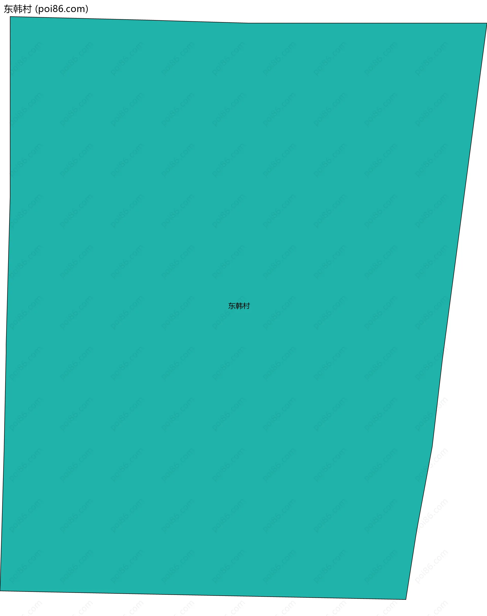 东韩村边界地图