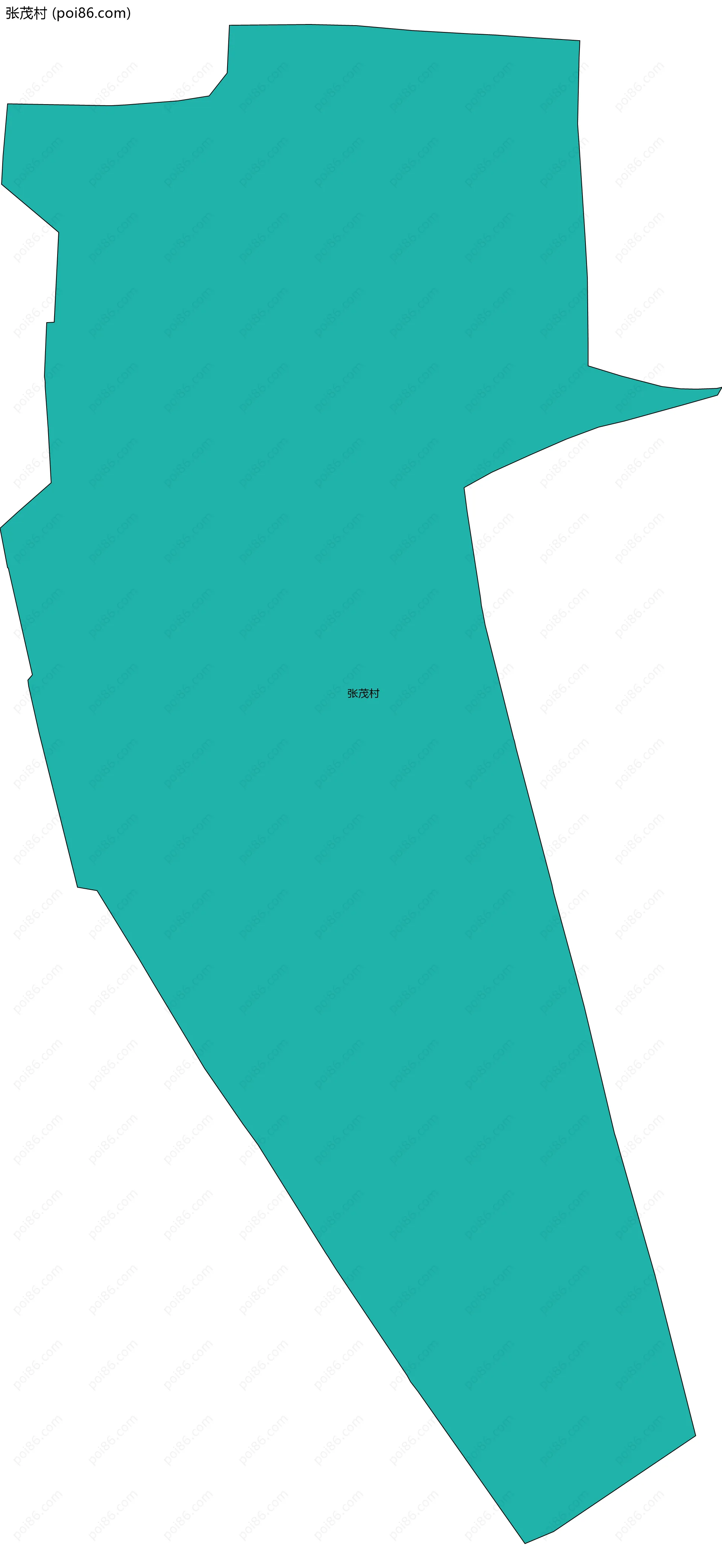 张茂村边界地图