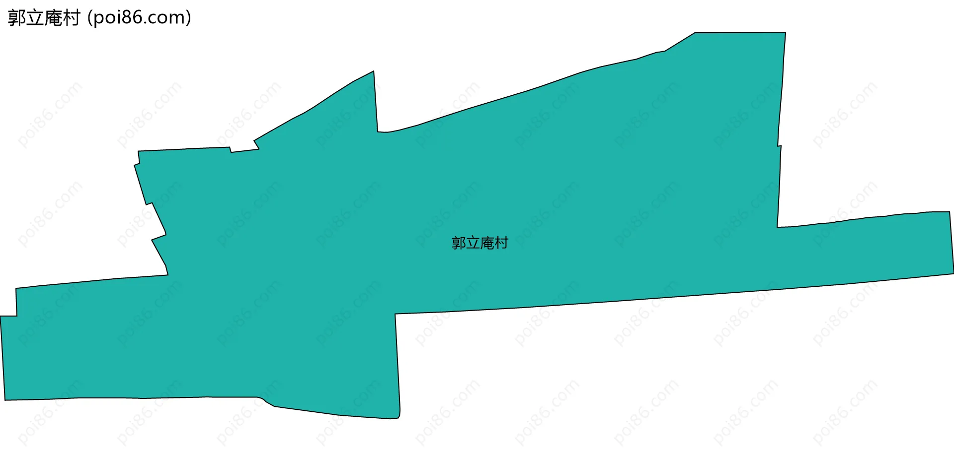 郭立庵村边界地图