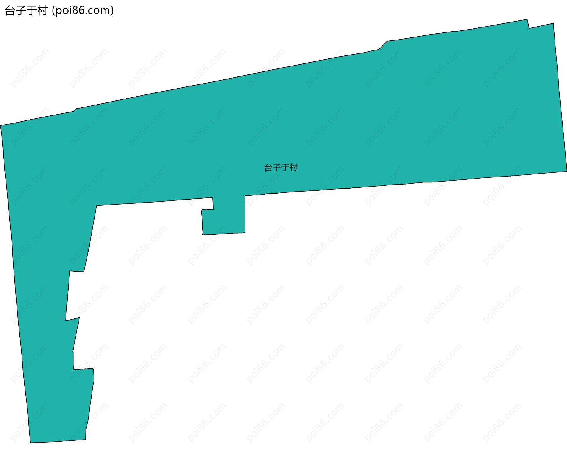 台子于村边界地图