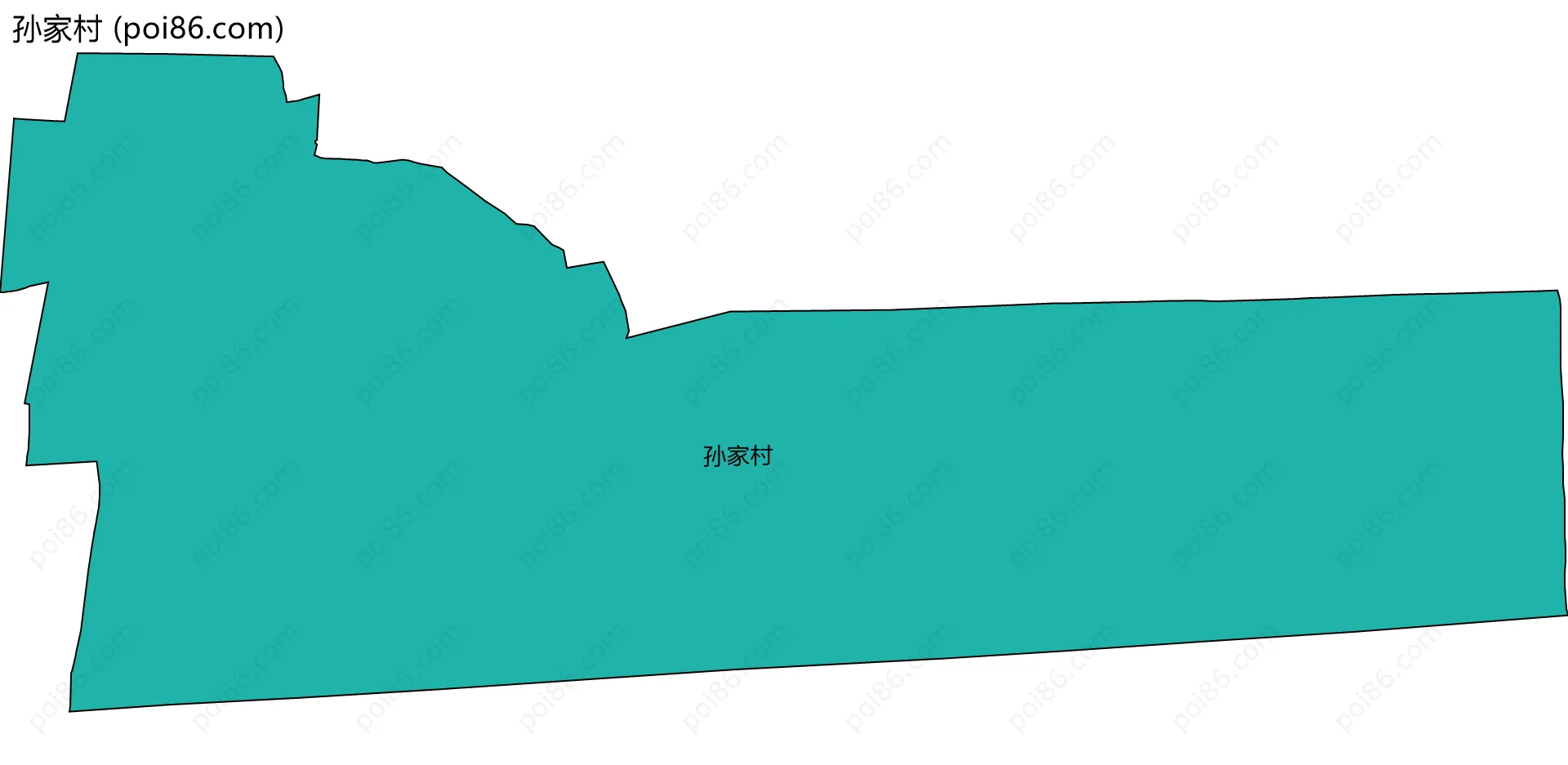 孙家村边界地图