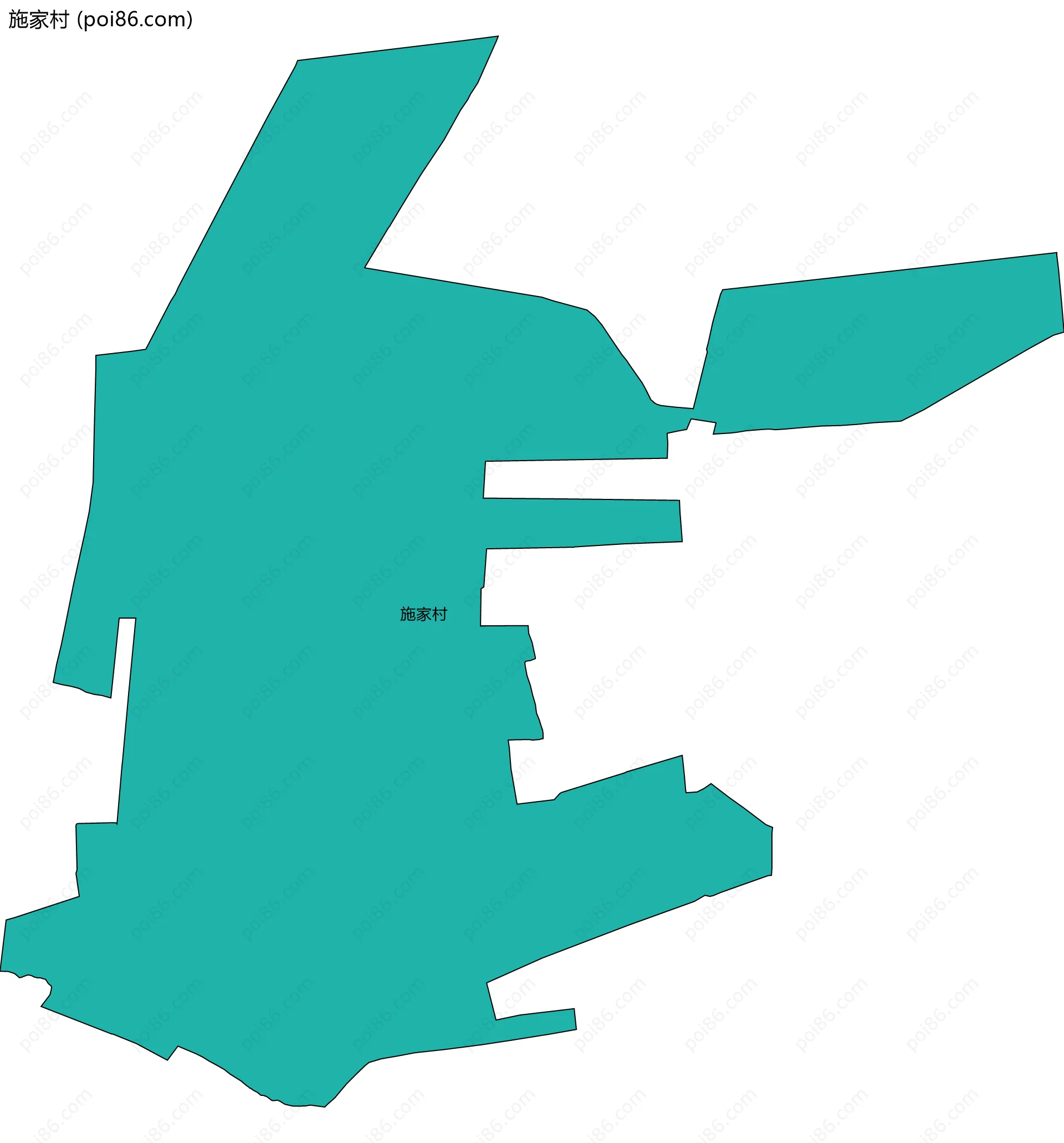 施家村边界地图
