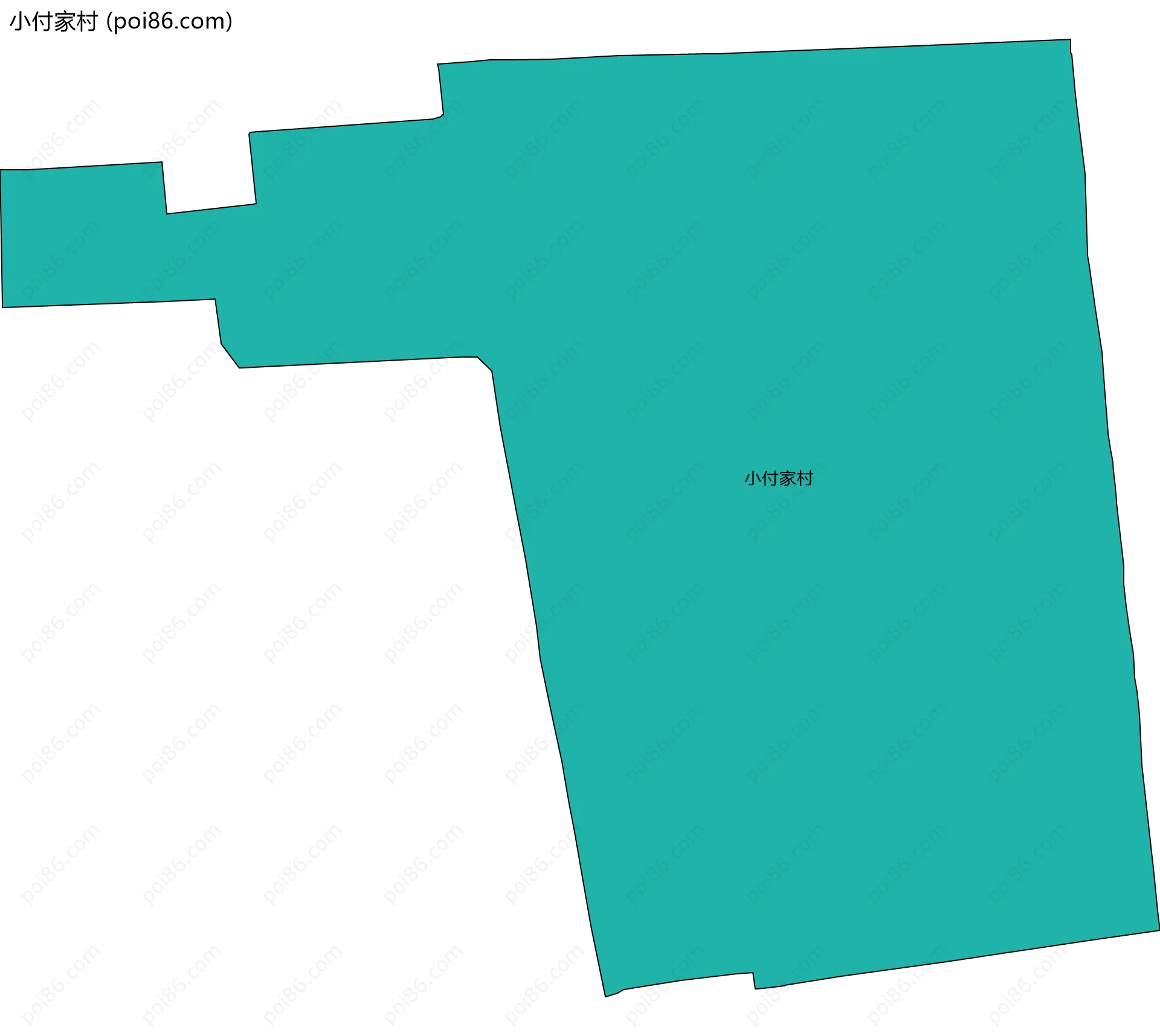 小付家村边界地图