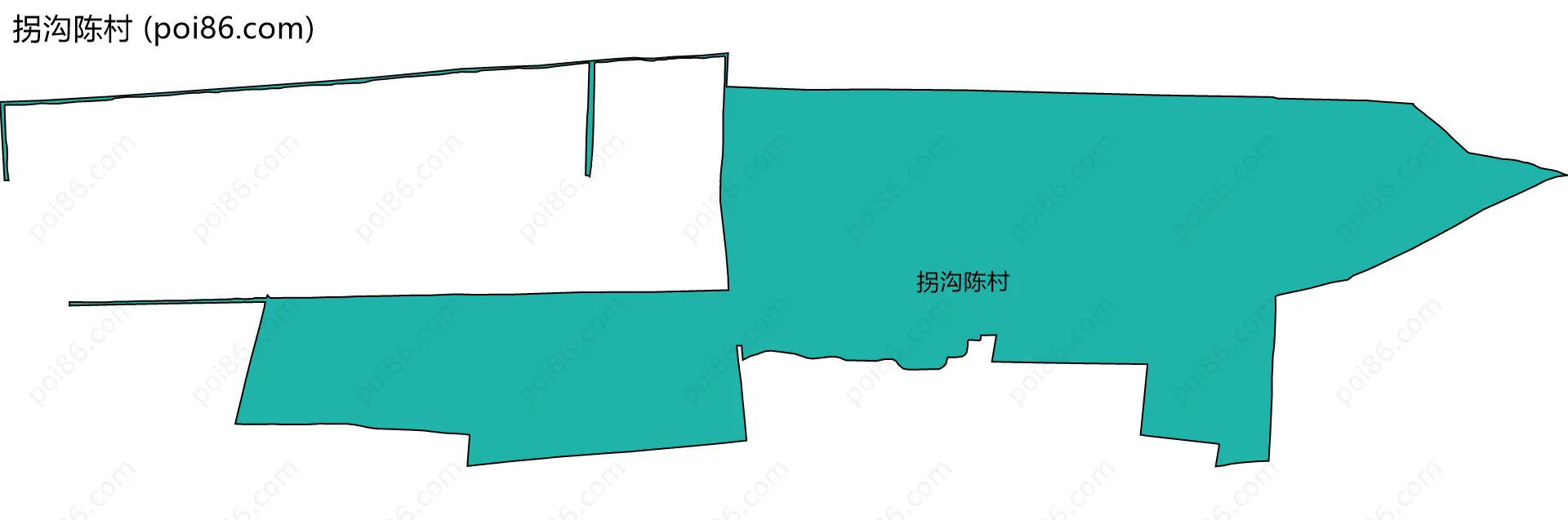 拐沟陈村边界地图