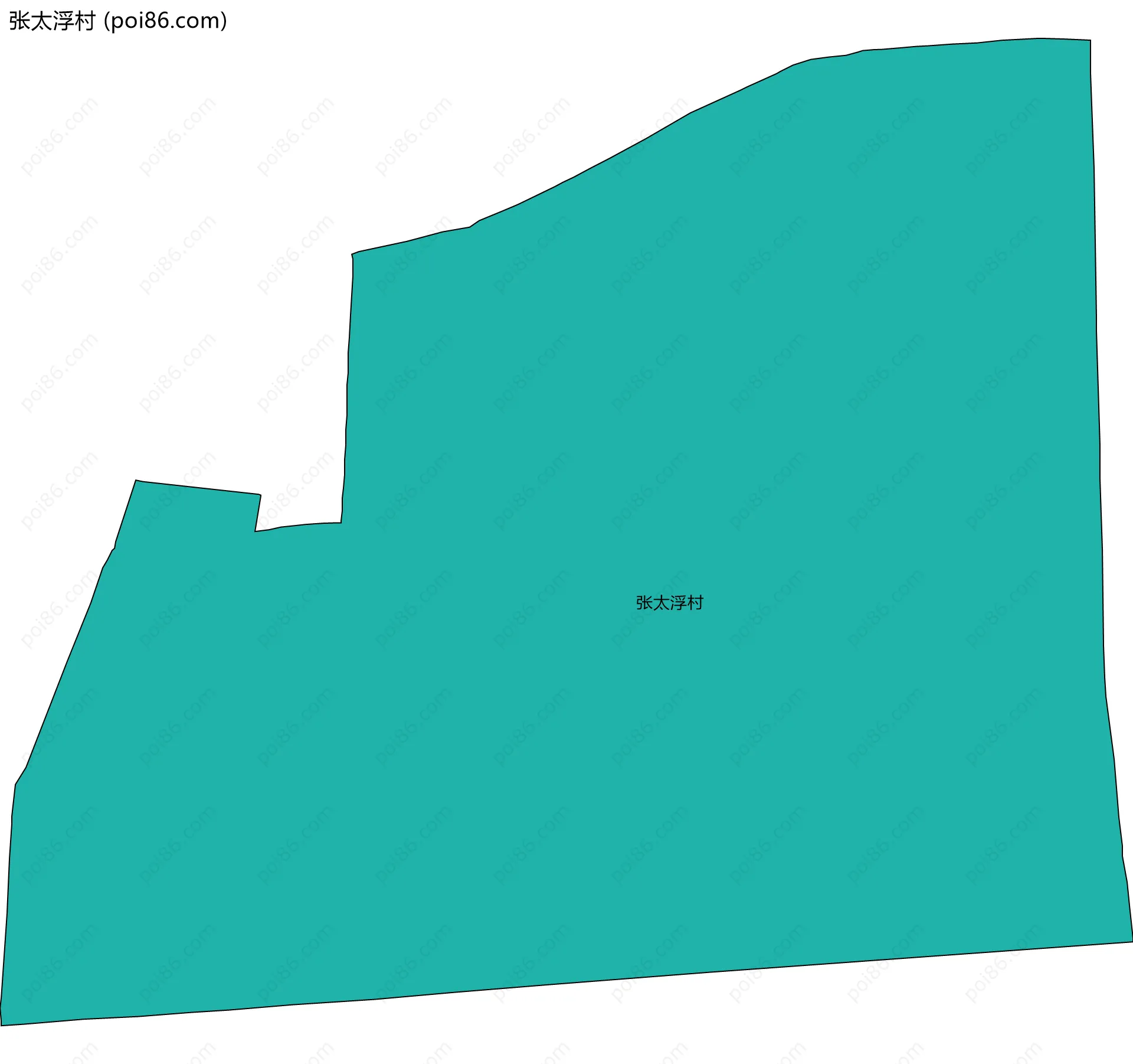 张太浮村边界地图