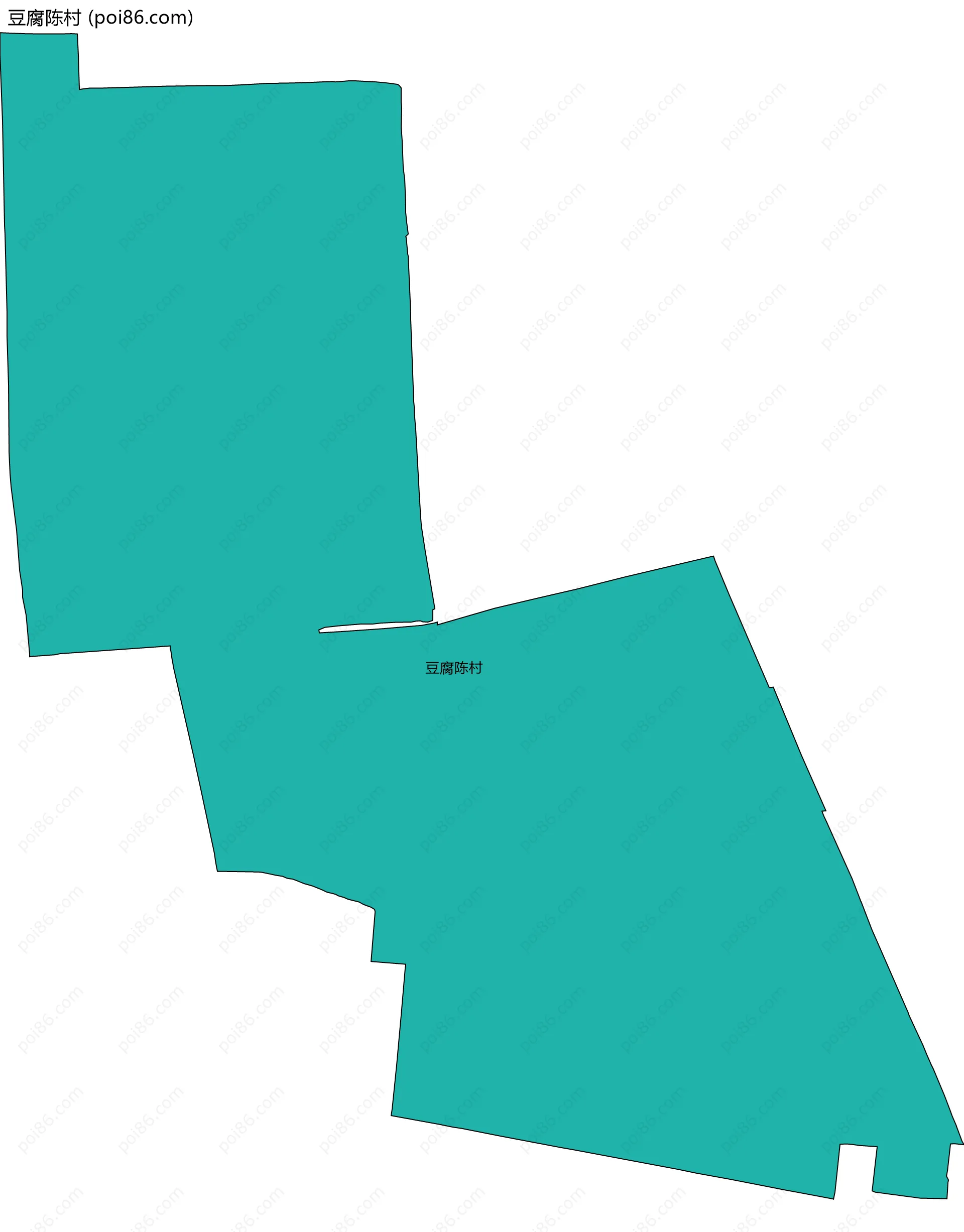 豆腐陈村边界地图