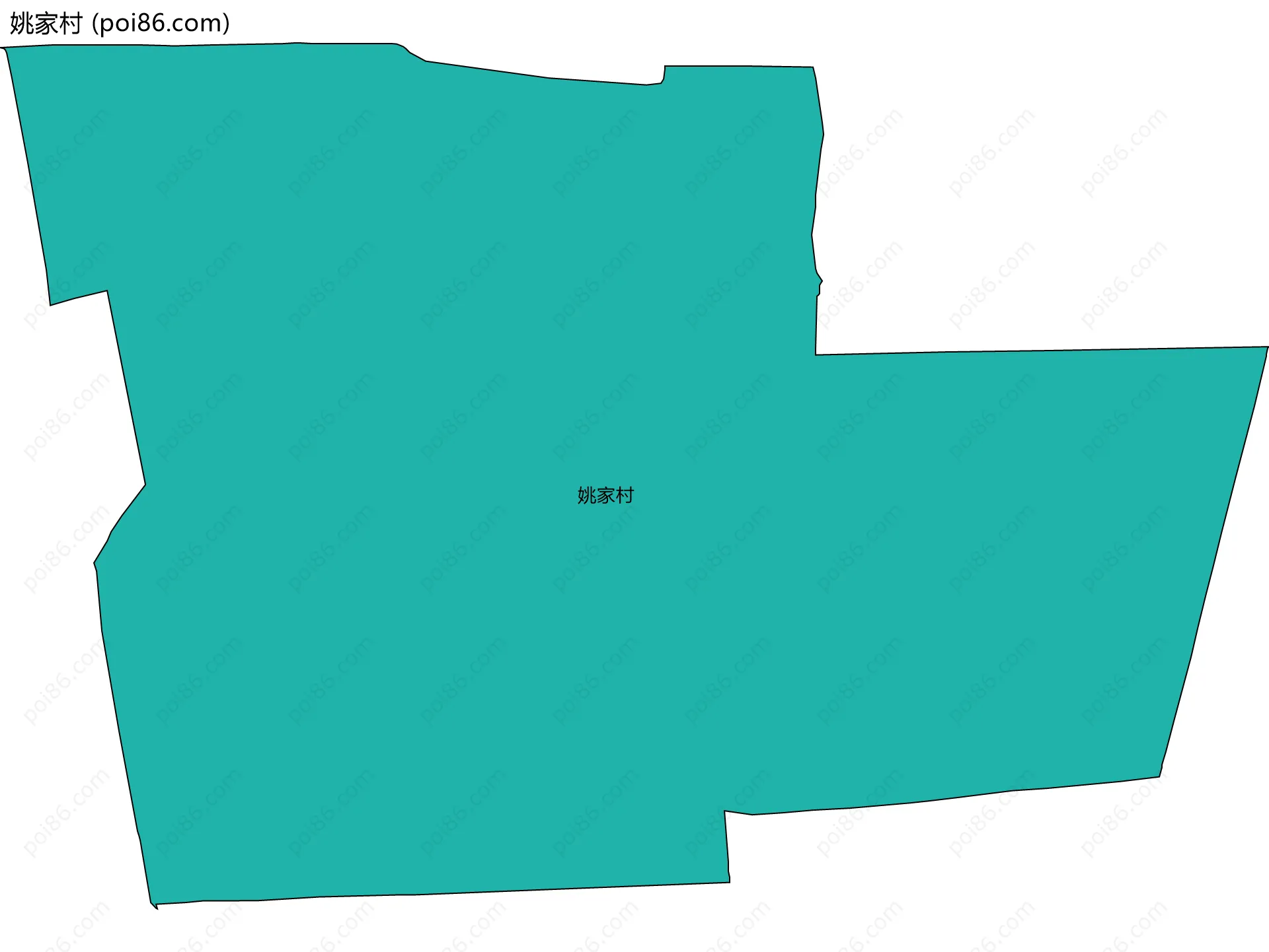 姚家村边界地图