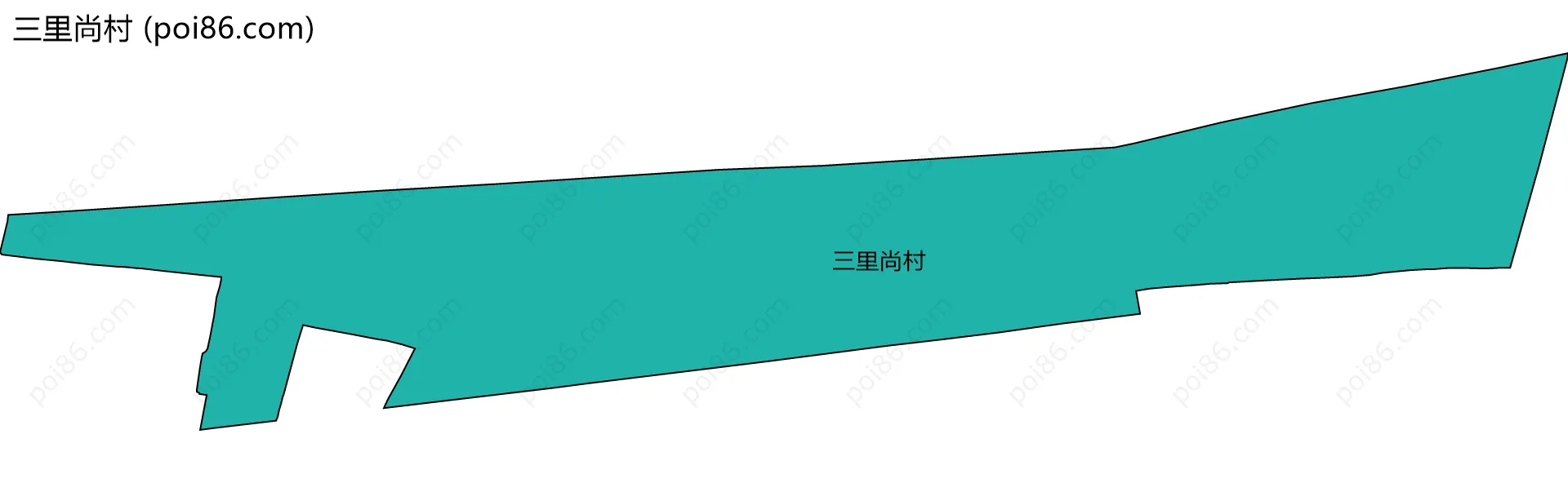 三里尚村边界地图