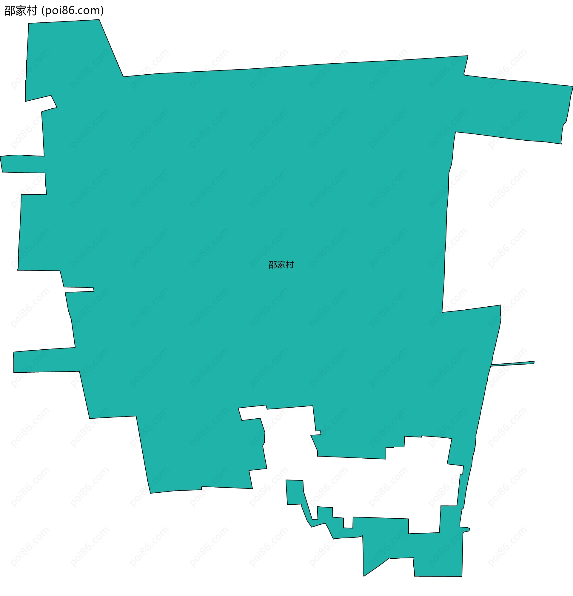 邵家村边界地图