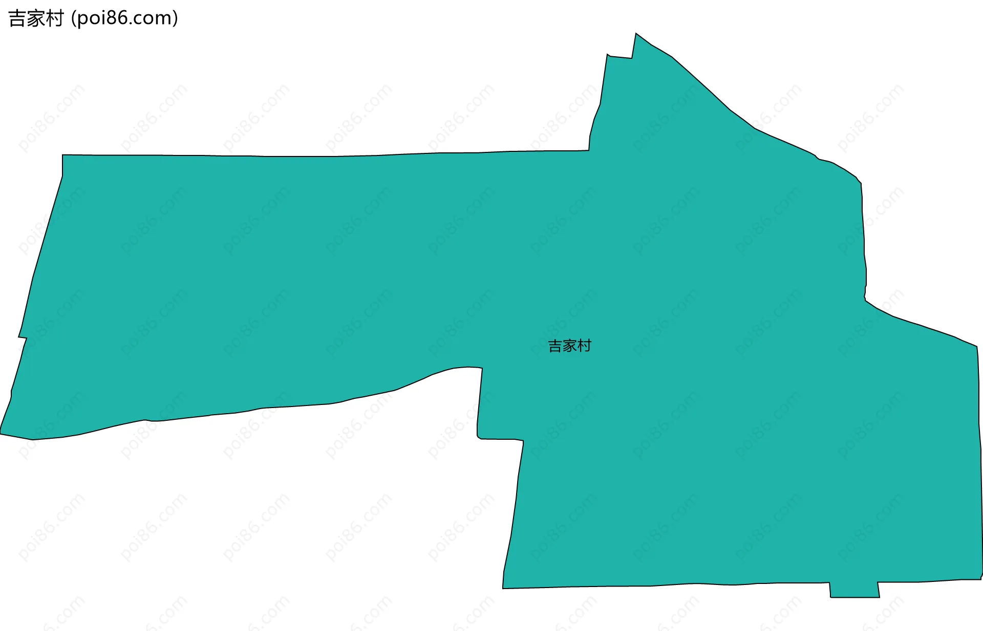 吉家村边界地图